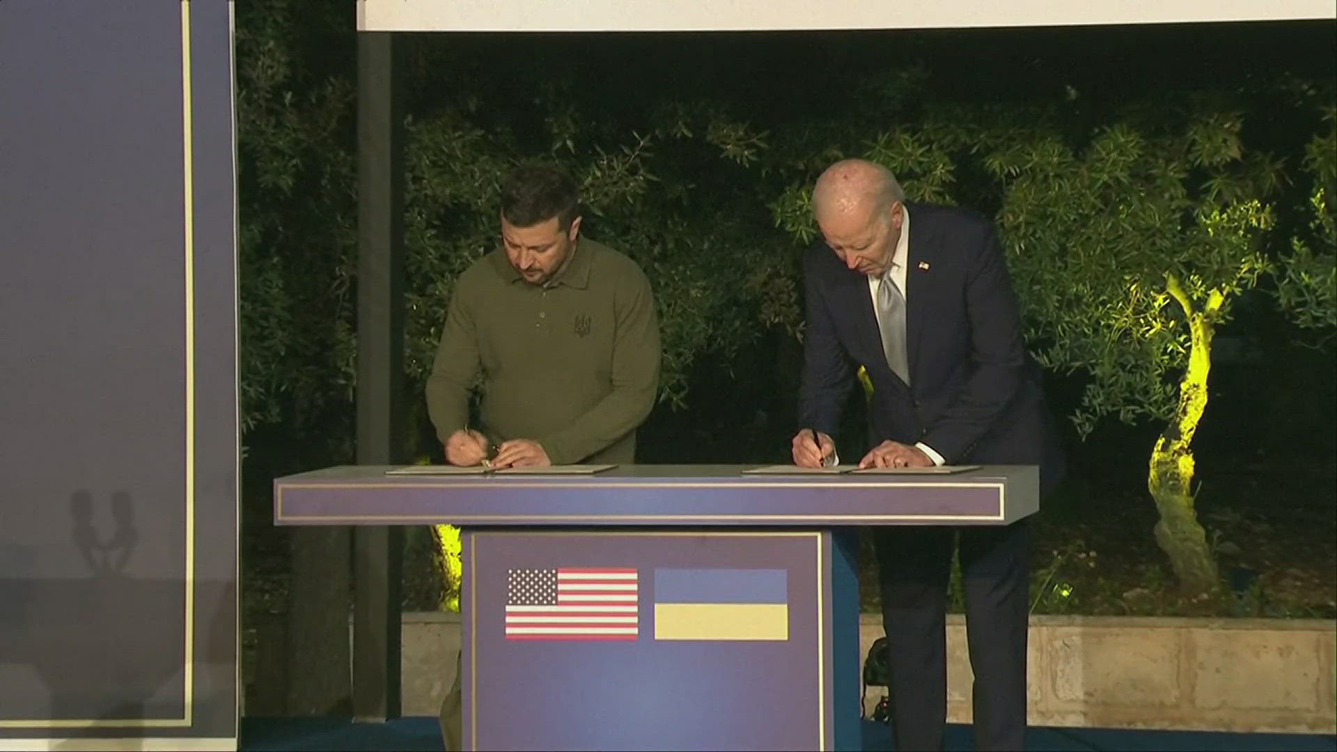 The two leaders signed a 10-year bilateral security agreement as Ukraine continues its war against Russia.