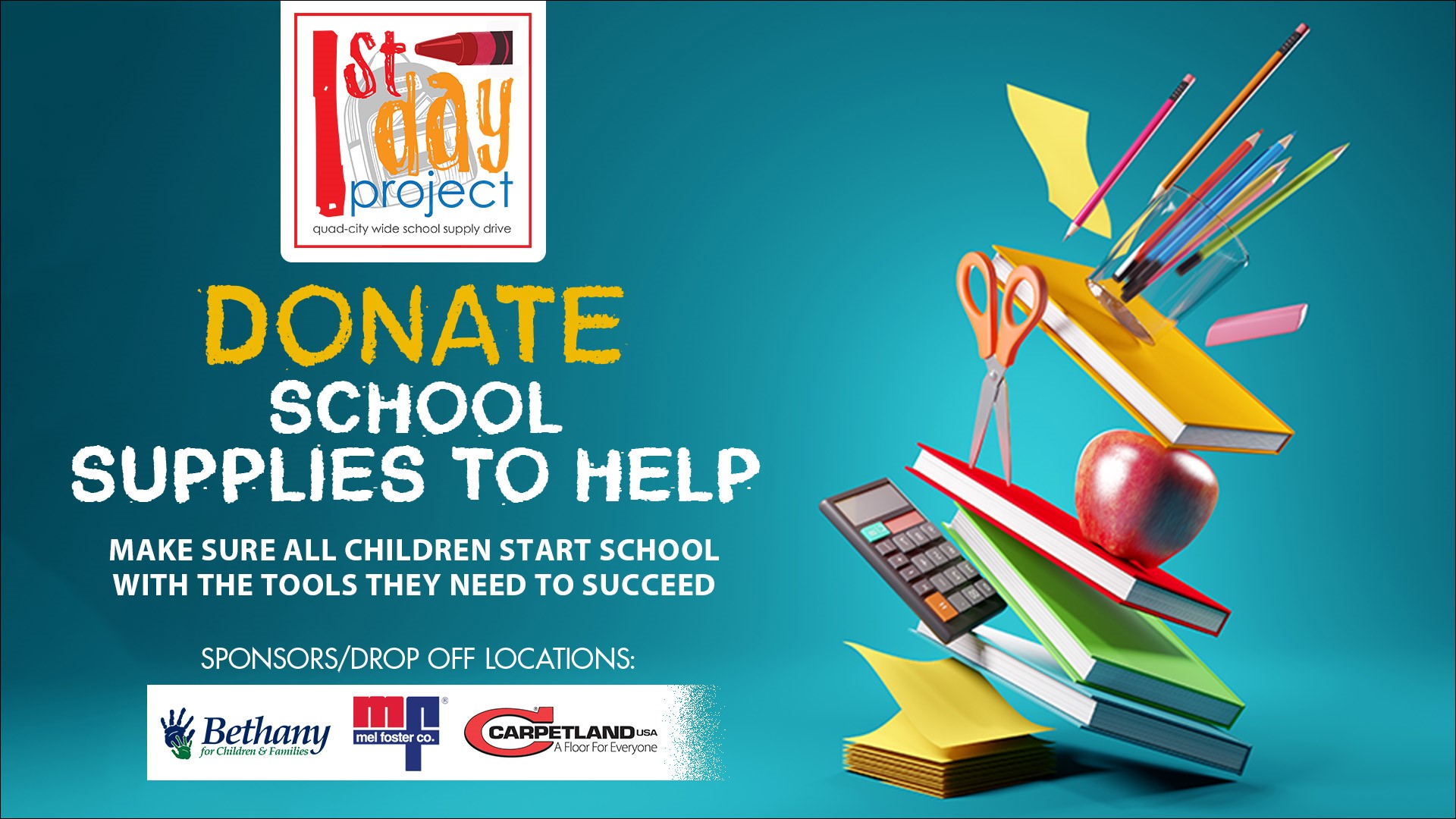 The First Day Project needs your help collecting school supplies | wqad.com