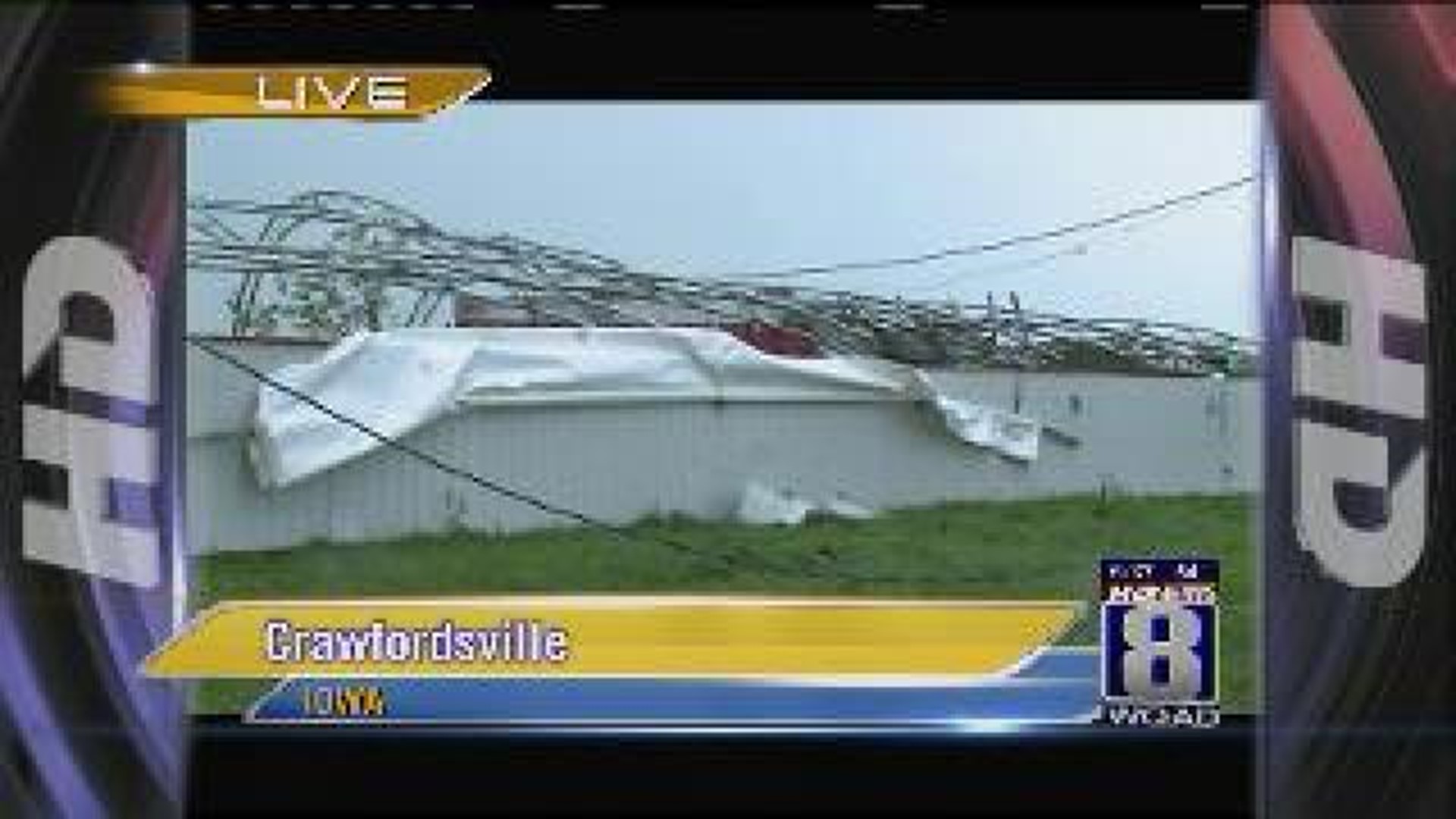 Storms Flatten Southeast Iowa Farm Buildings