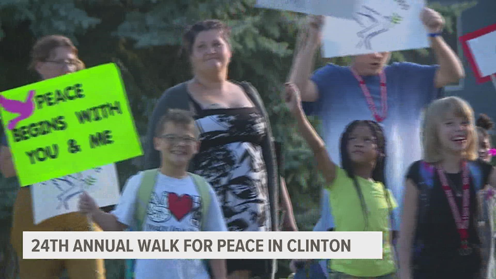 The event was held at the Jefferson Elementary School walking trail in Clinton.
