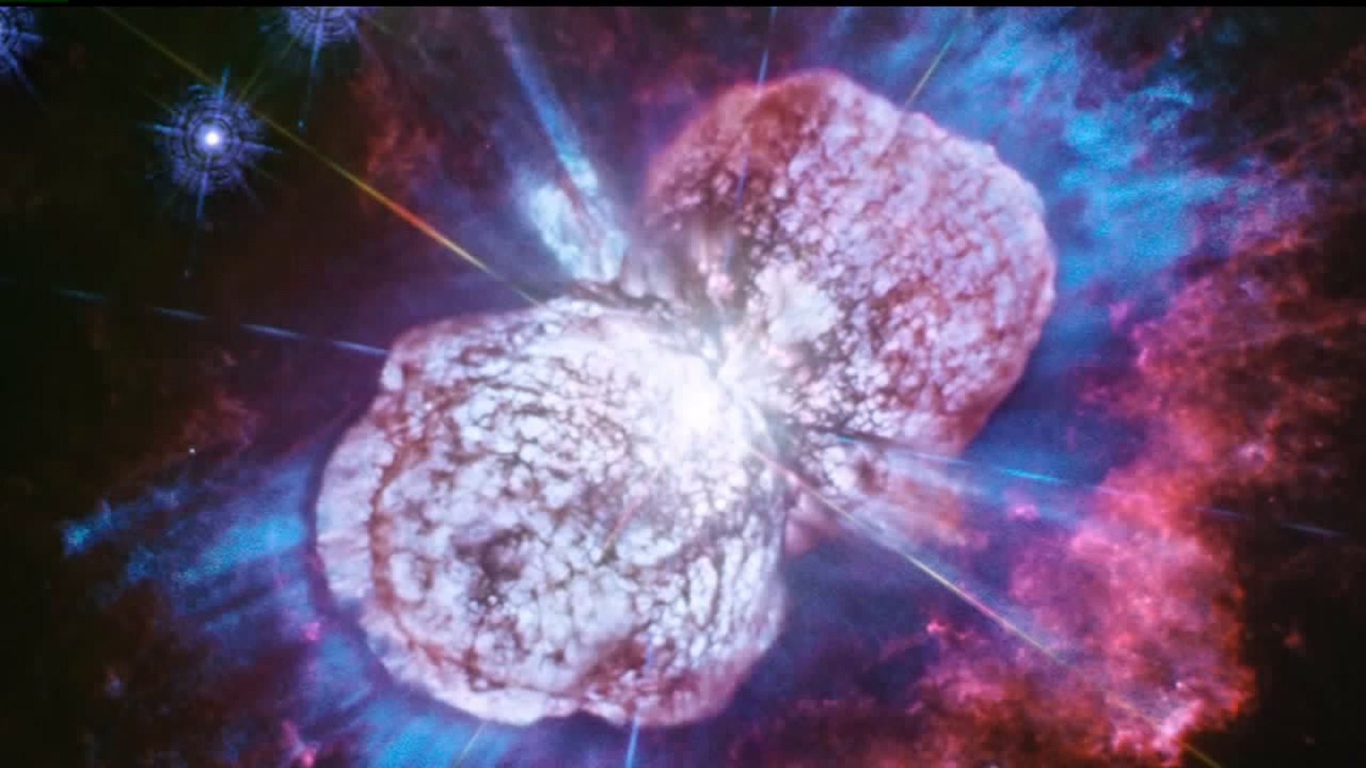 Cosmic fireworks from NASA`s telescope
