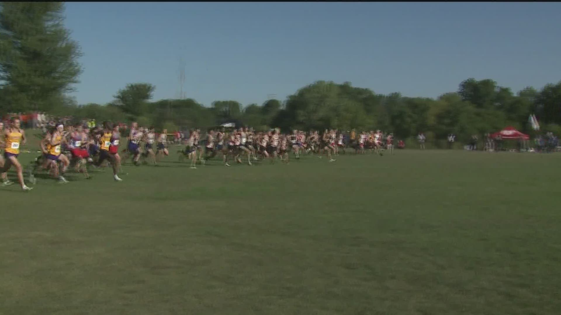 Runners from near and far hit the course at Crow Creek Park which features three challenging hills.
