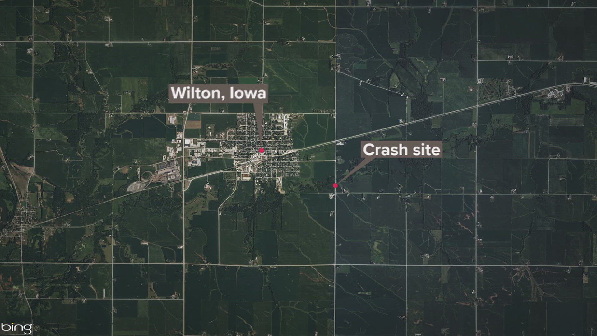 A fatal two-vehicle crash occurred in Wilton Sunday evening after officials say one vehicle crossed the center line into oncoming traffic.