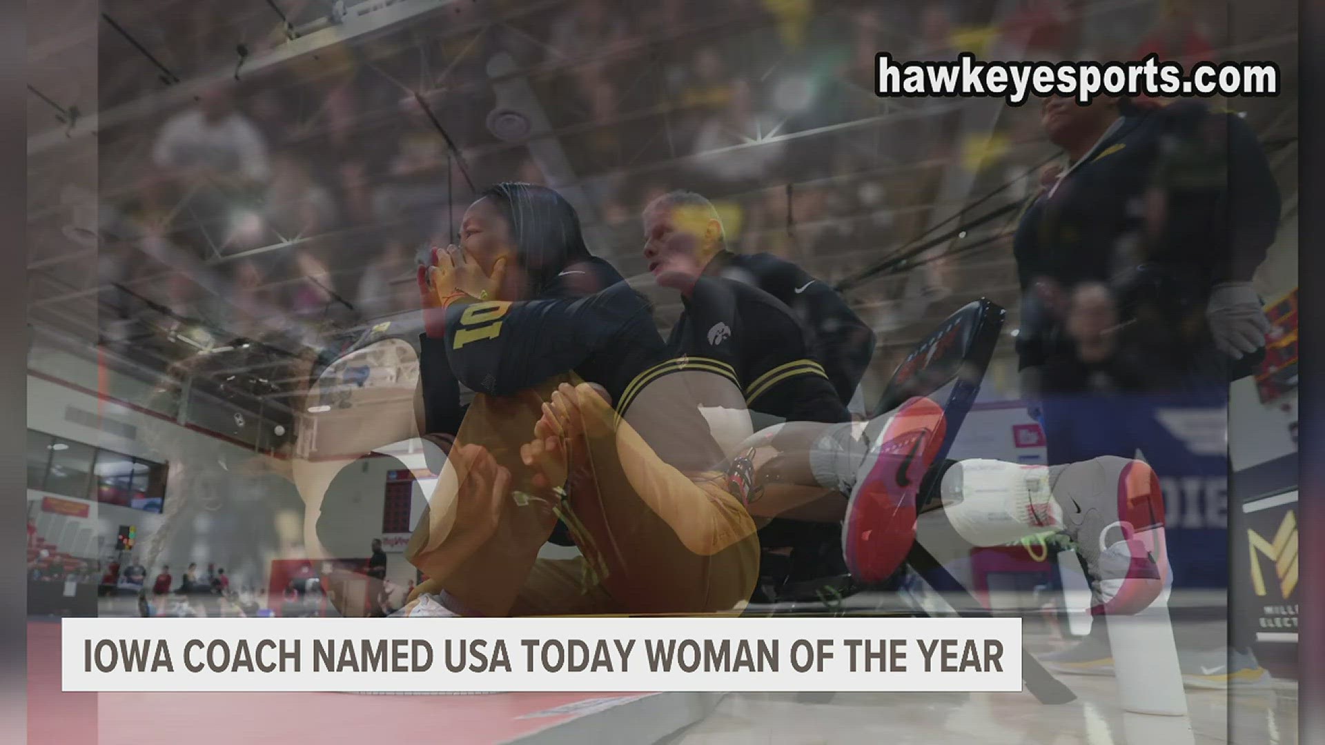 The two-time Olympian has led the Iowa women to a National Duals title in their inaugural season. The award is presented to a role model who uplifts others.