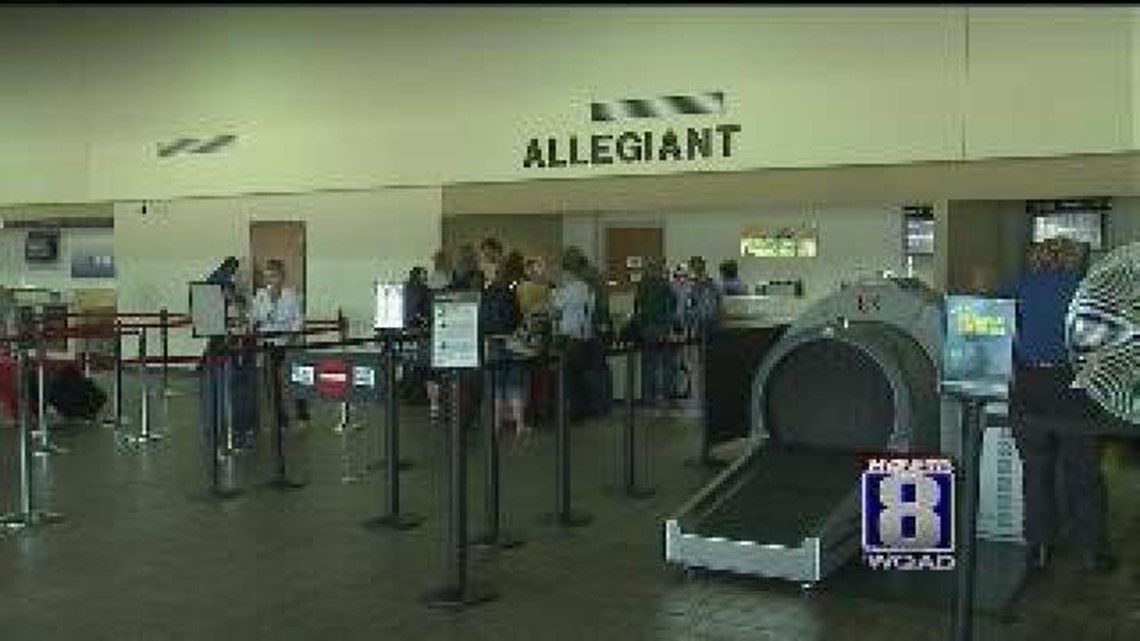 Allegiant Airlines charging for carryon bags