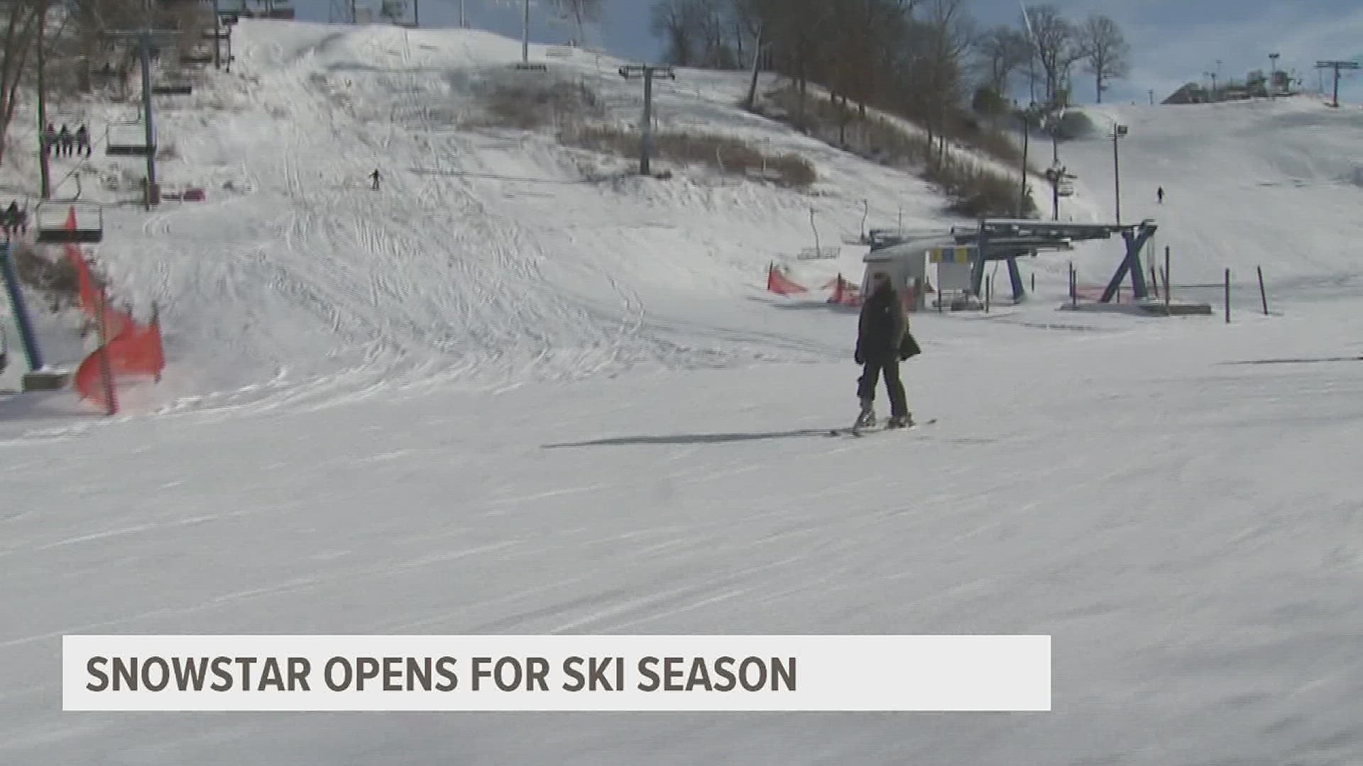 For the first time this season, guests can ski down Snowstar's slopes