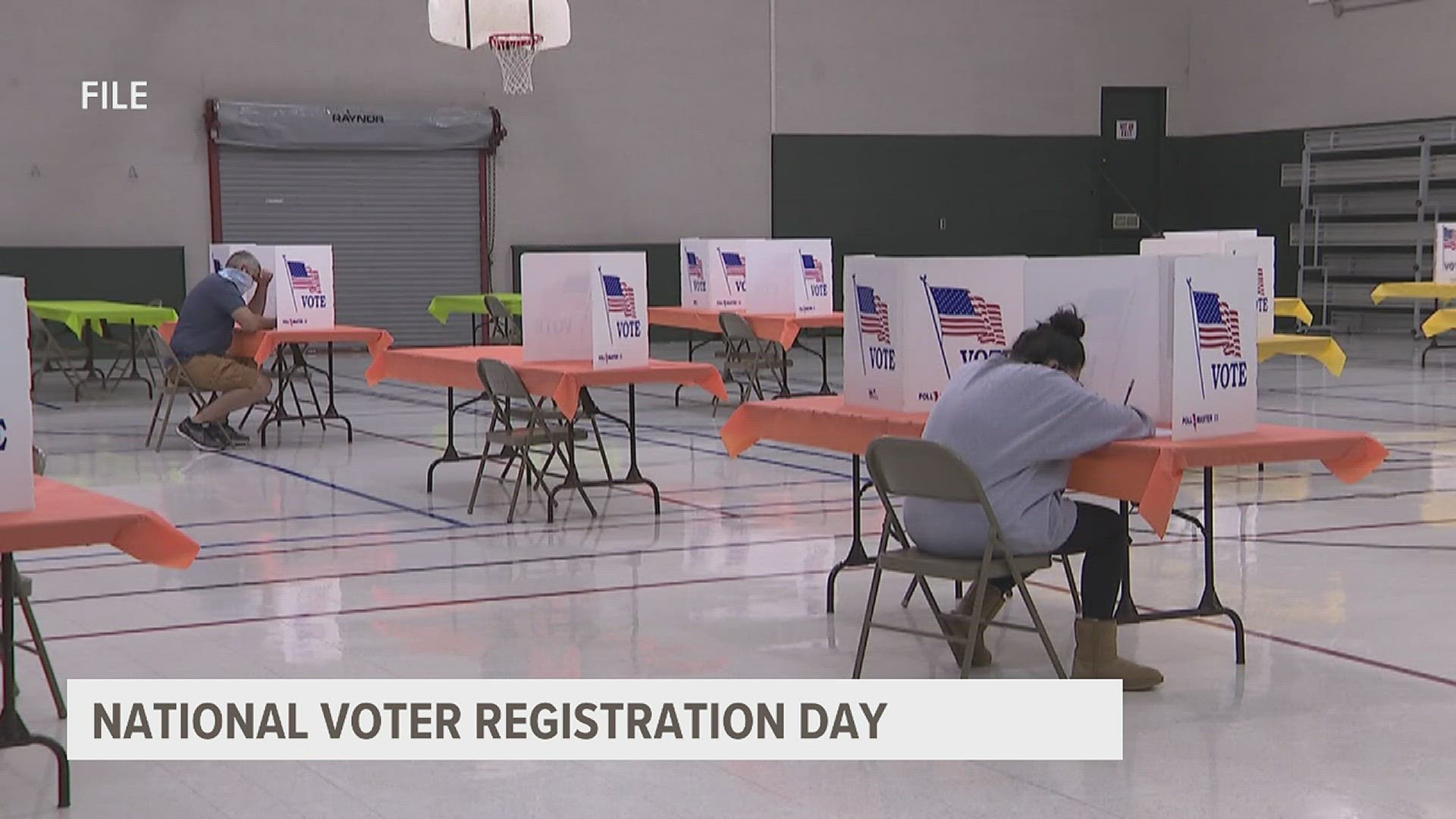 Volunteers spent the day registering millions of Americans.