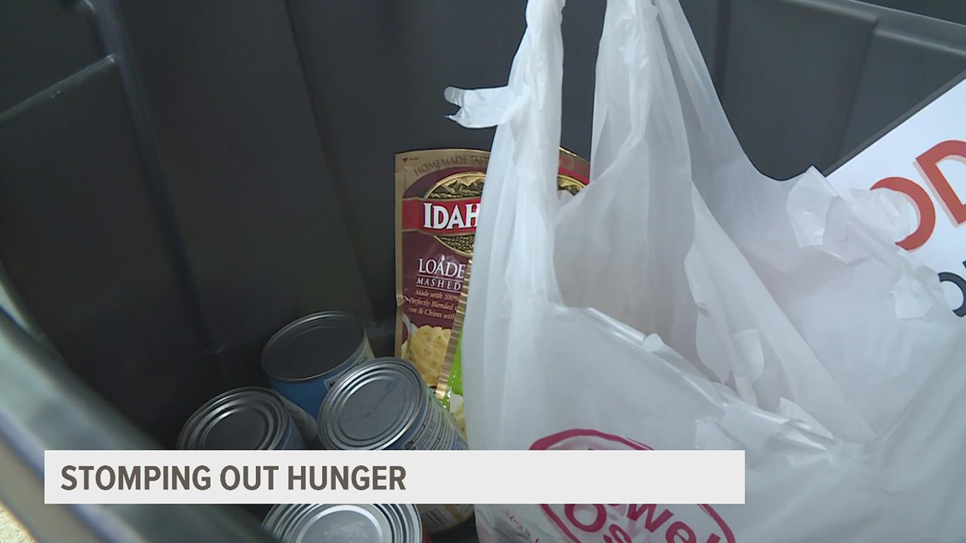 The group is collecting donations throughout the week for the ten percent of people facing food security in Rock Island County.