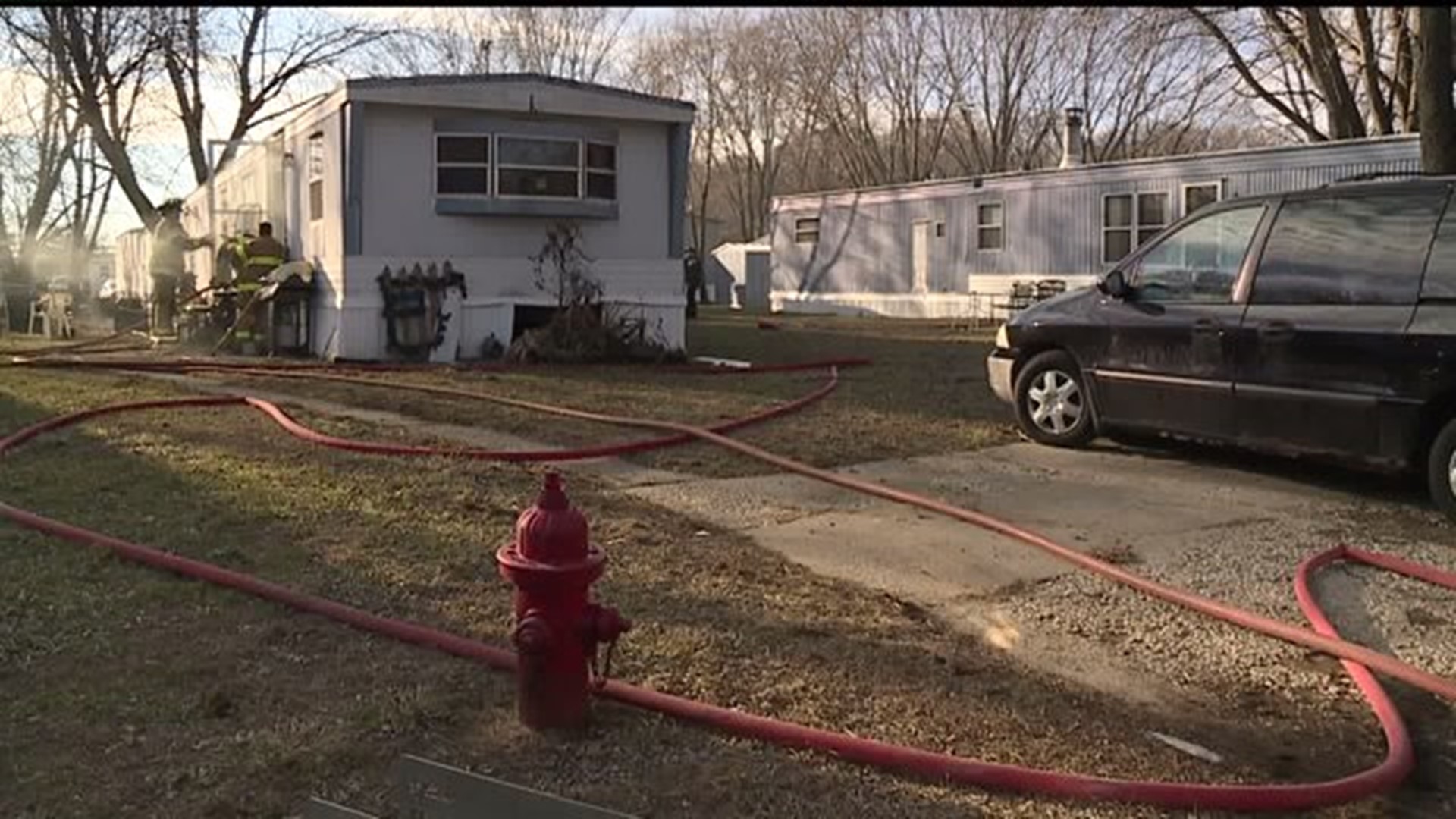 Fire at Colona mobile home park