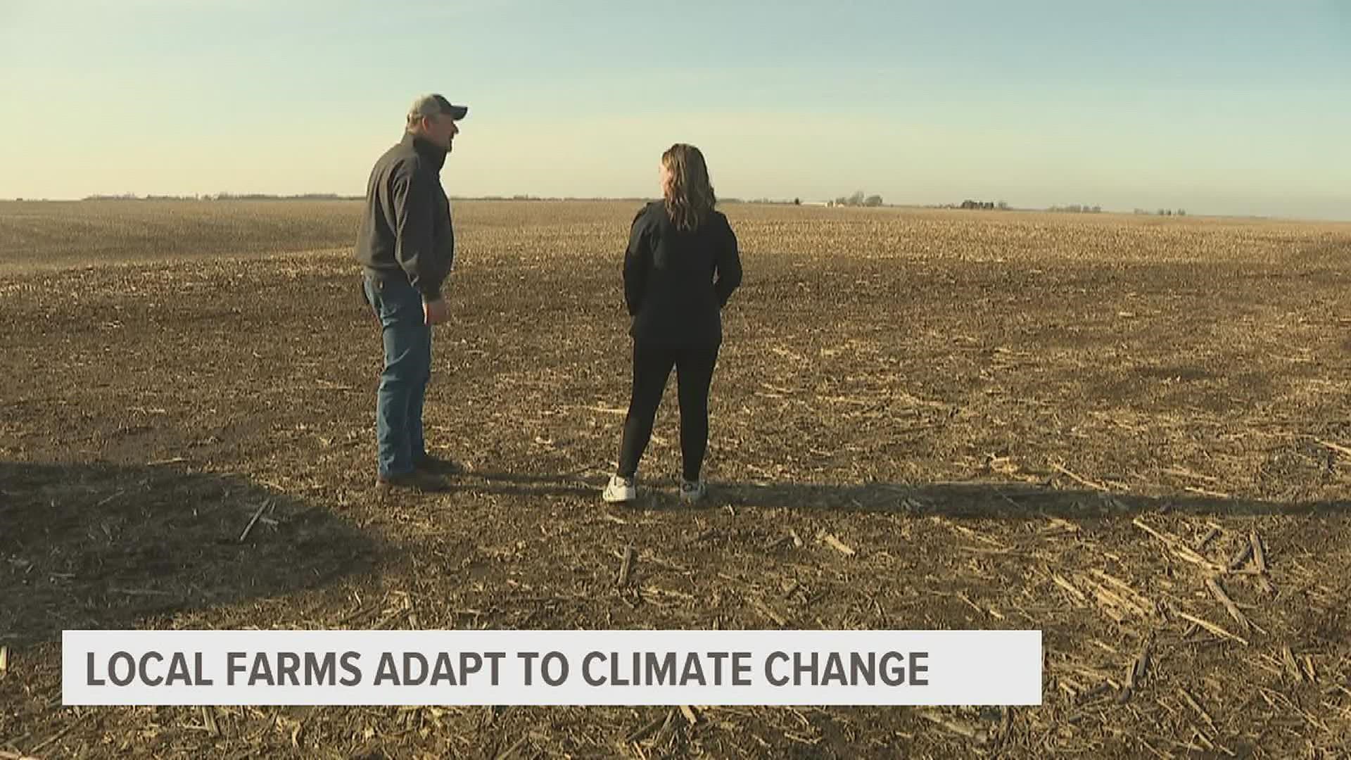Some farmers have had to make adjustments for growing crops due to floods, heavy winds and other climate factors.