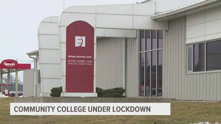 Muscatine Community College closed today after receiving a threat of violence.