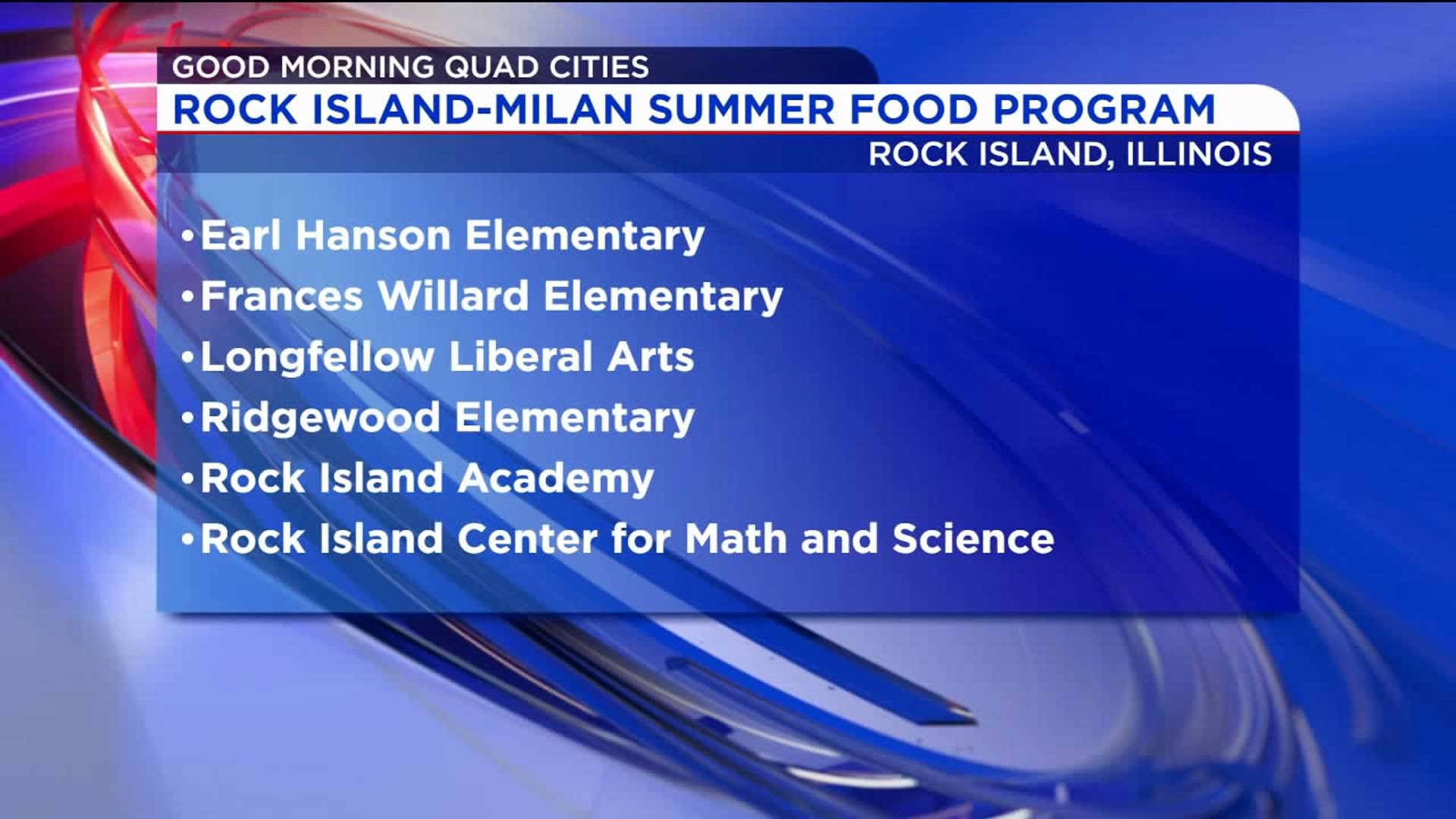 Quad City Summer Meal Programs