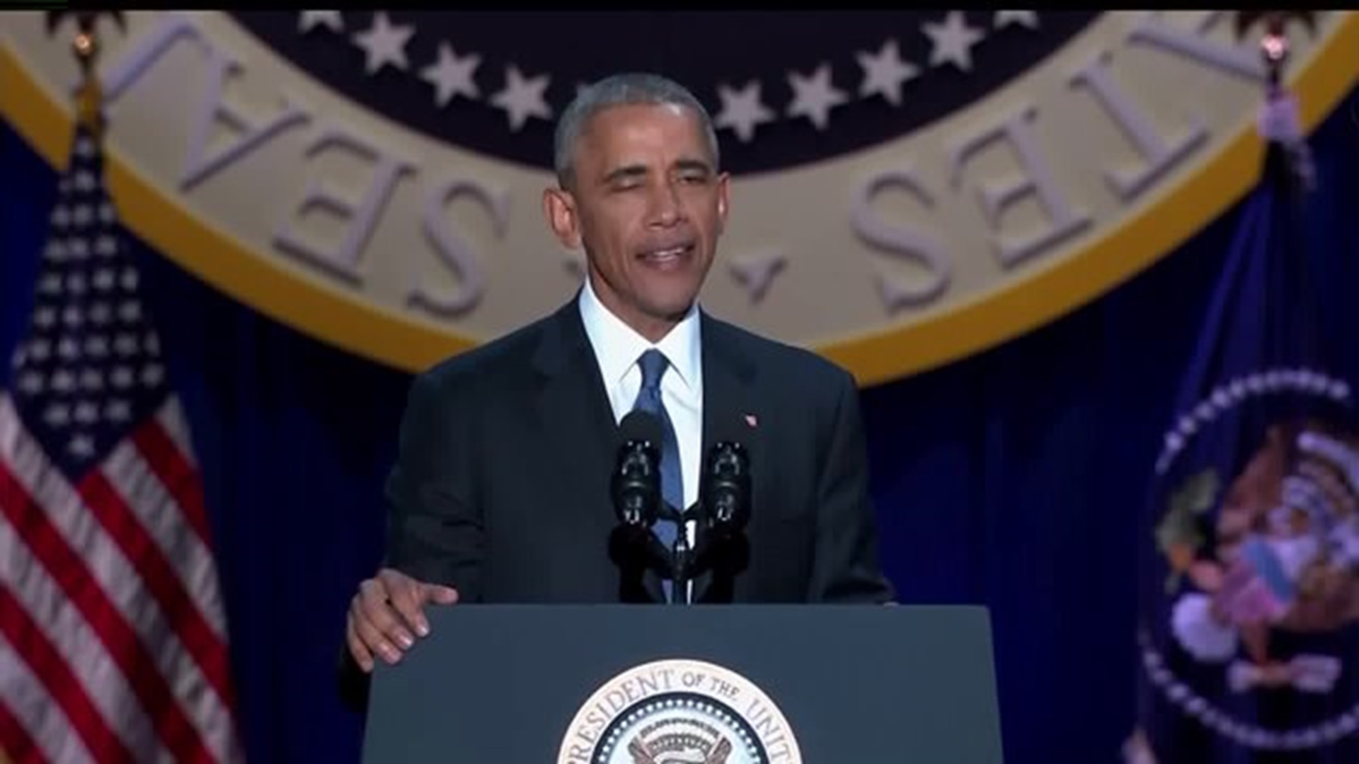 News 8`s Jim Mertens in Chicago for Obama`s Farewell Speech