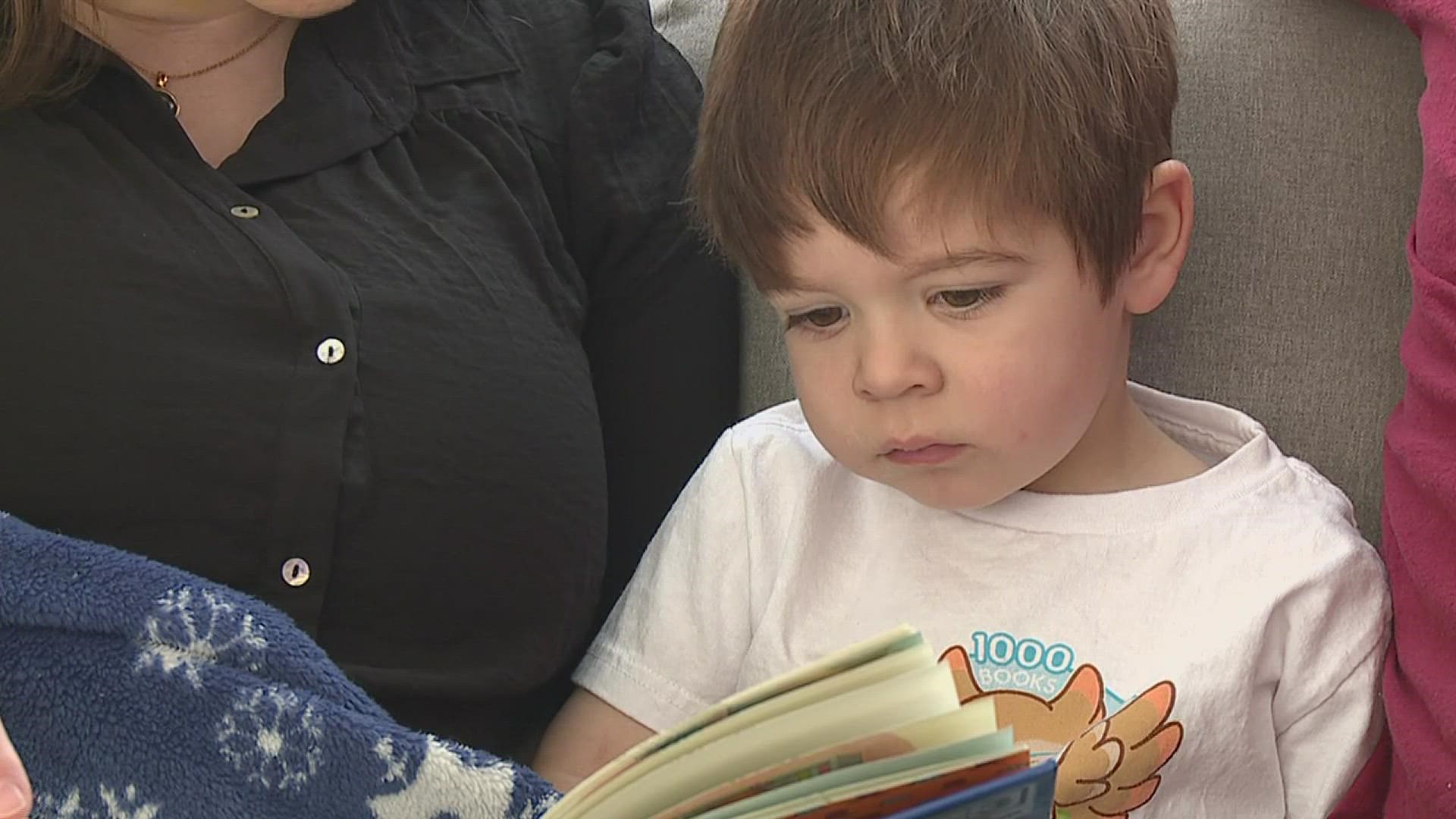 Two-year-old Jack Golden got his library card a year ago. Since then, he's visited the Davenport Public Library over 100 times and read over 1,700 books.
