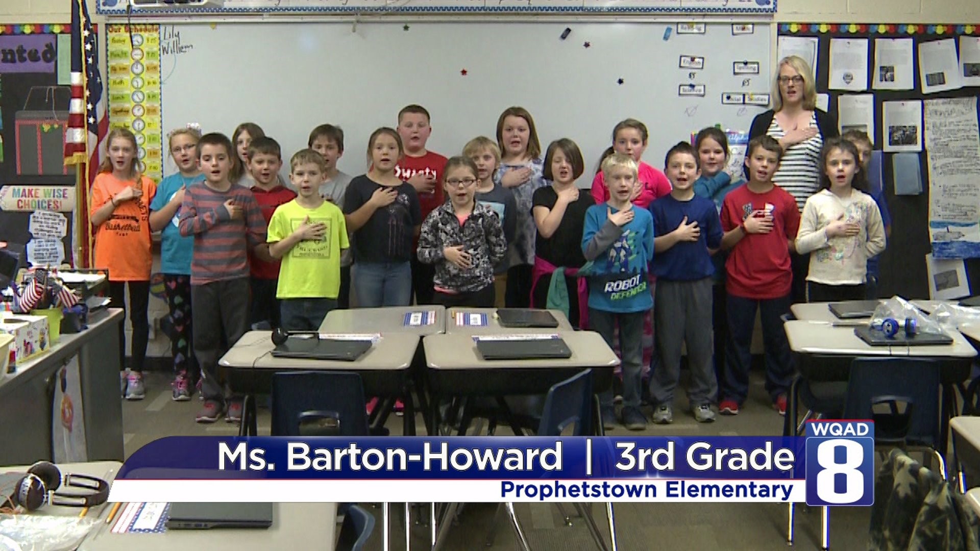 Pledge from Ms. Barton-Howard`s 3rd grade class
