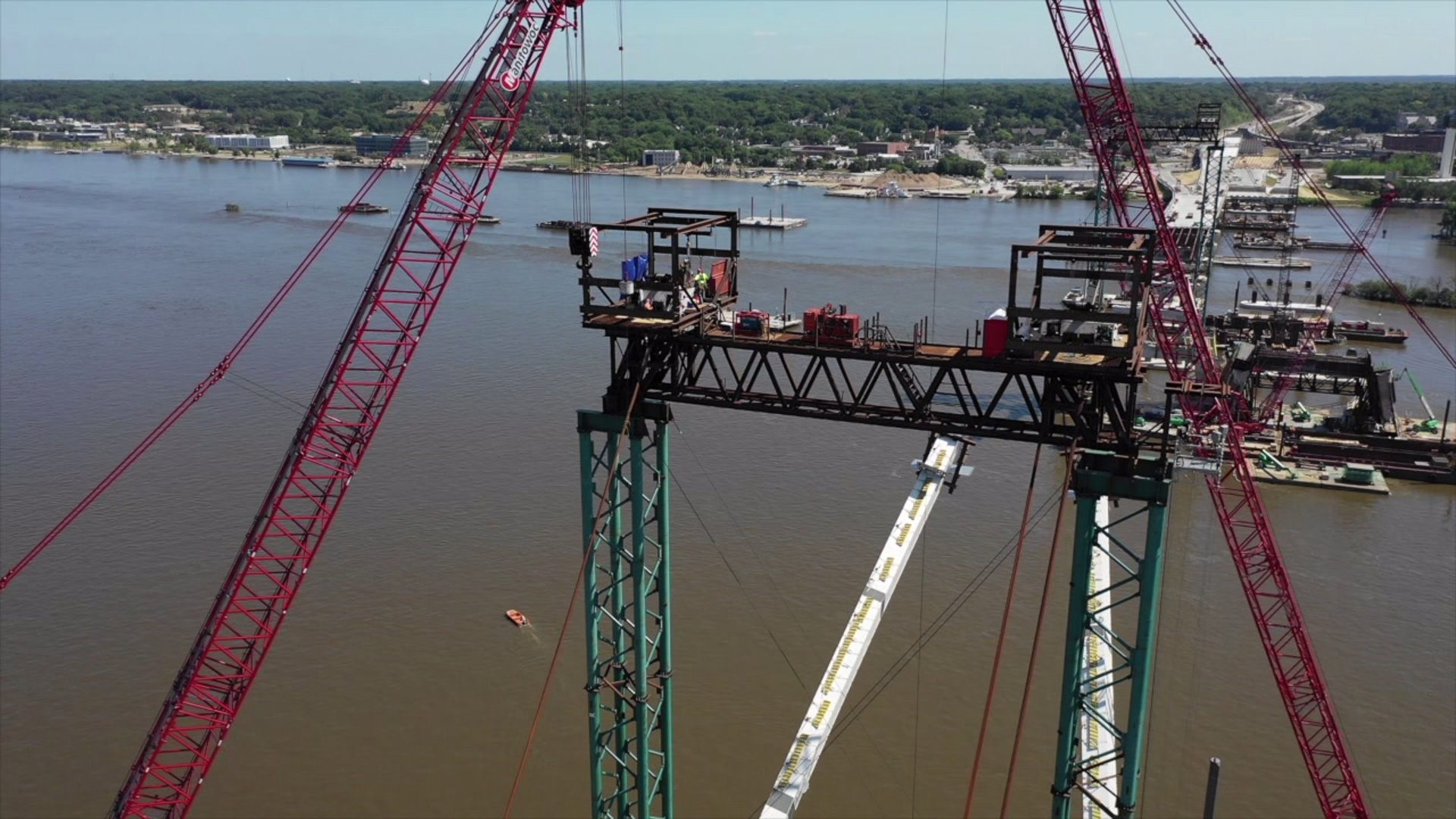 Progress Being Made on I-74 Bridge Arch Construction