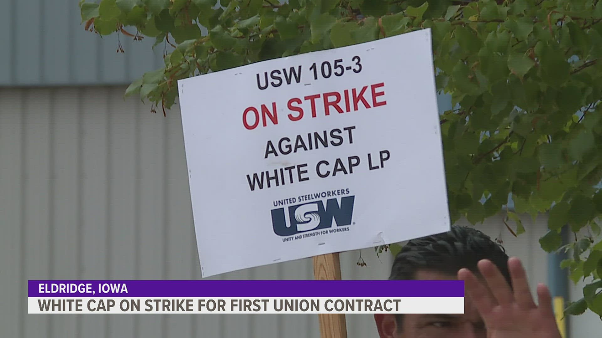 The workers say they're the first group of employees to unionize under White Cap .