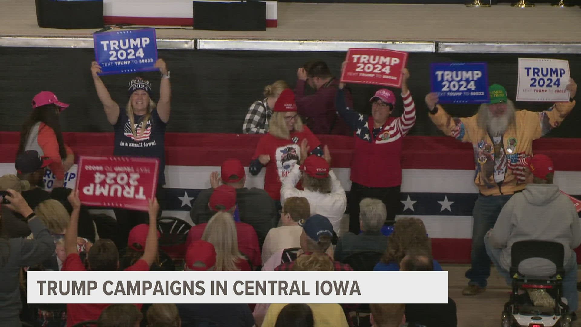 Former president Trump is looking to gain more support in Iowa, making stops in Adel and Clive this week. Iowa's Attorney General Brenna Bird endorsing his campaign.