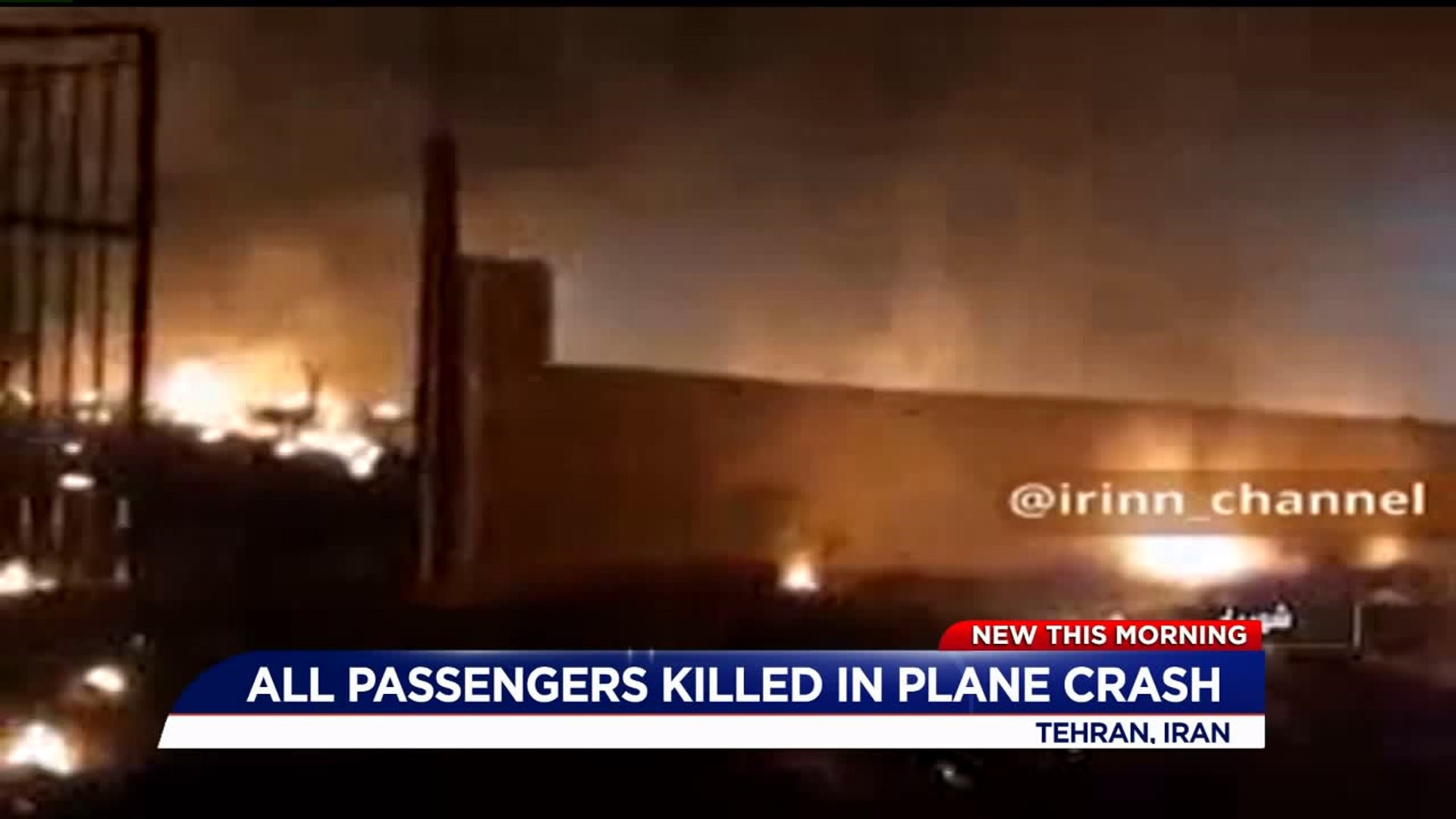 More than 170 dead after plane crash in Iran