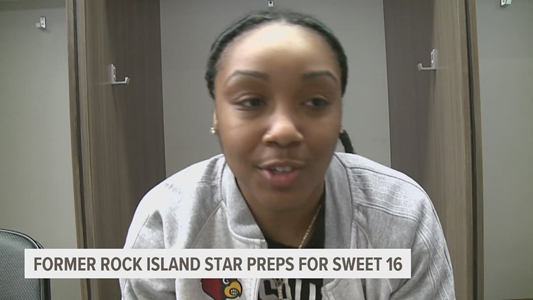 Rock Island's Chrislyn Carr, now a Louisville Cardinal, prepares for Sweet 16 against Ole Miss