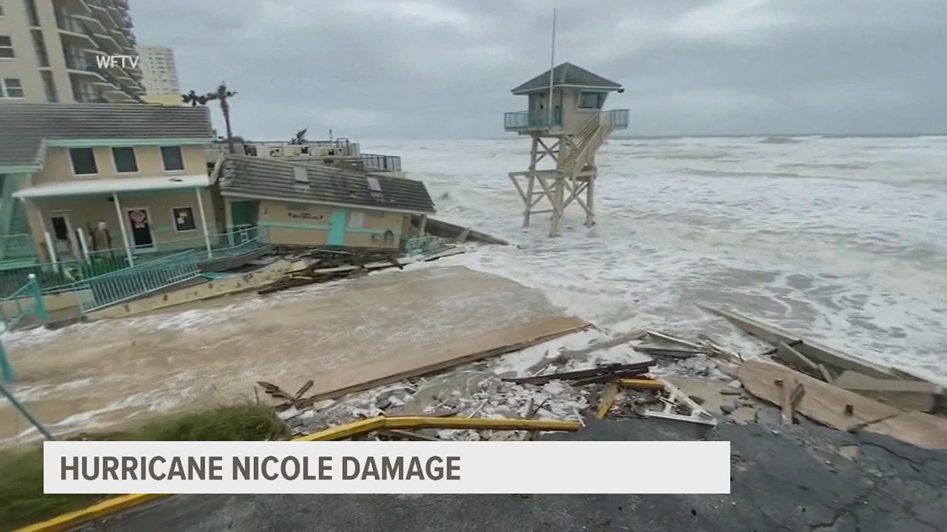 Hurricane Nicole Hits Florida's East Coast | Wqad.com