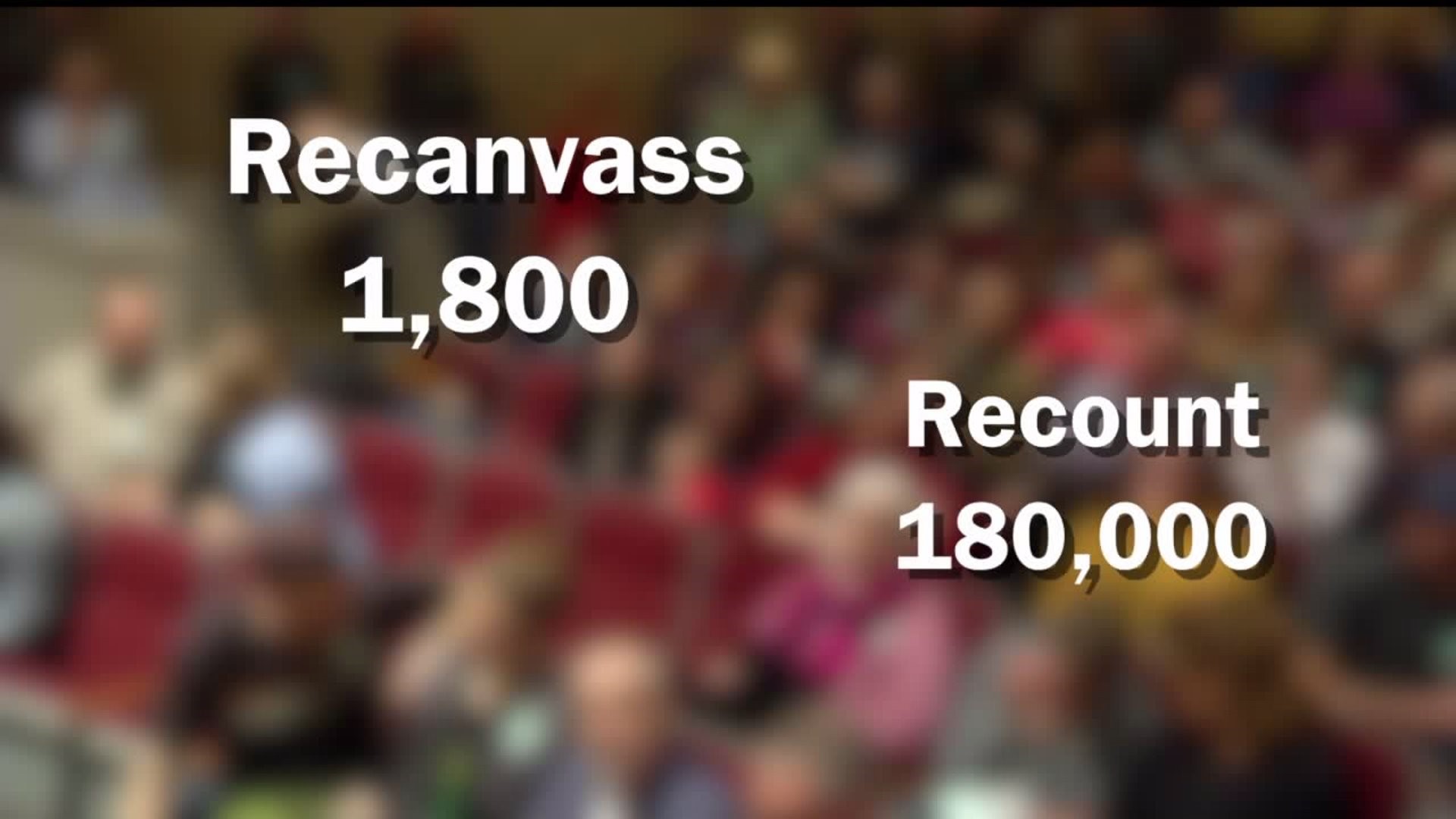 Recanvass vs. recount