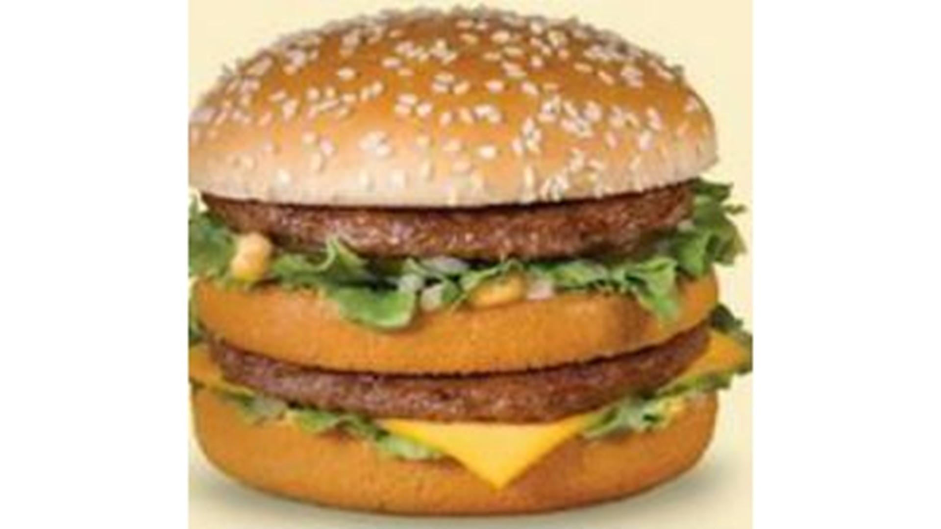 Infographic supposed to show what happens after you eat a Big Mac