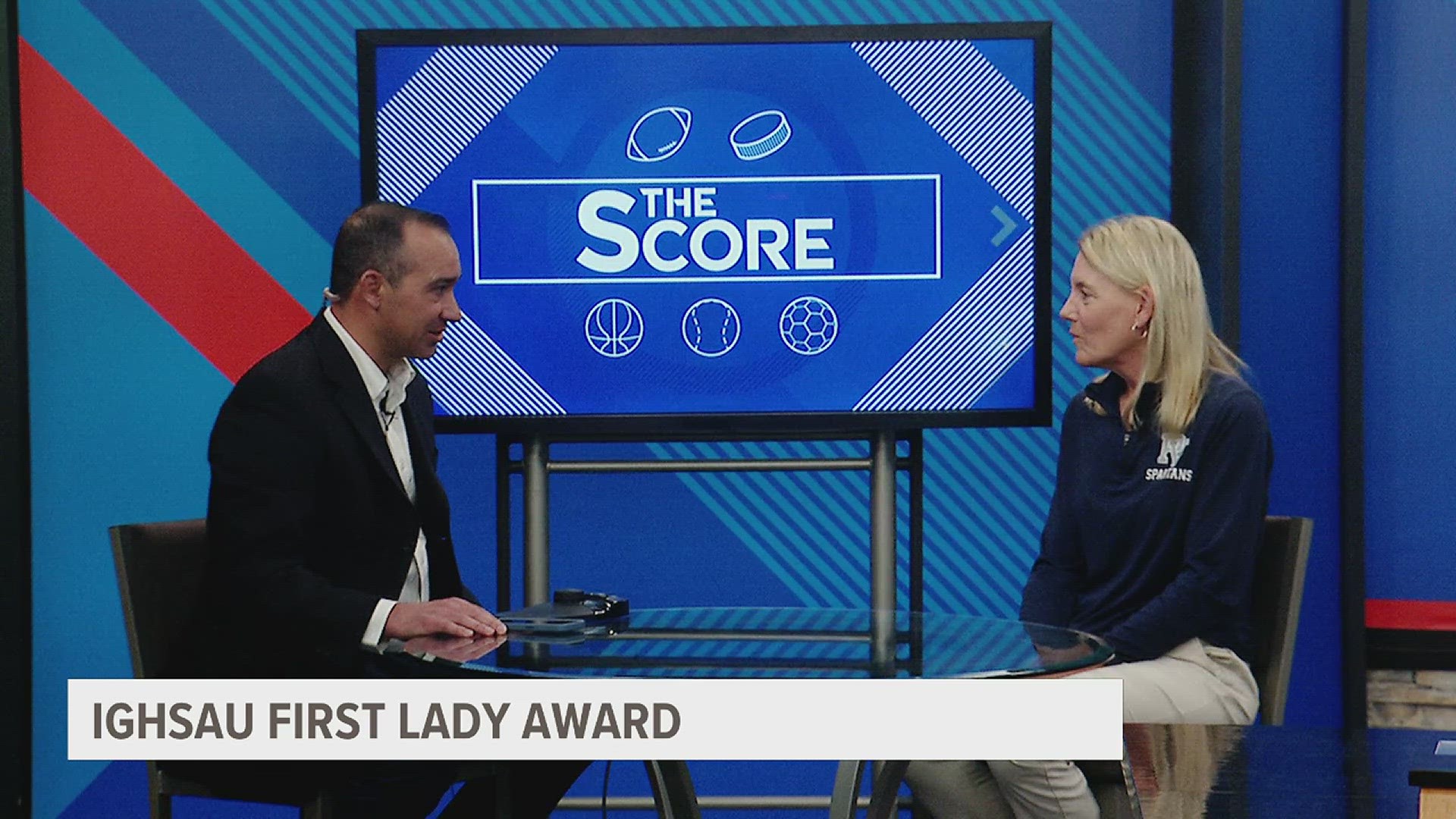 Pleasant Valley Athletic Director D'Anne Kroemer receives the IGHSAU First Lady Award. She explains what that award means to her.