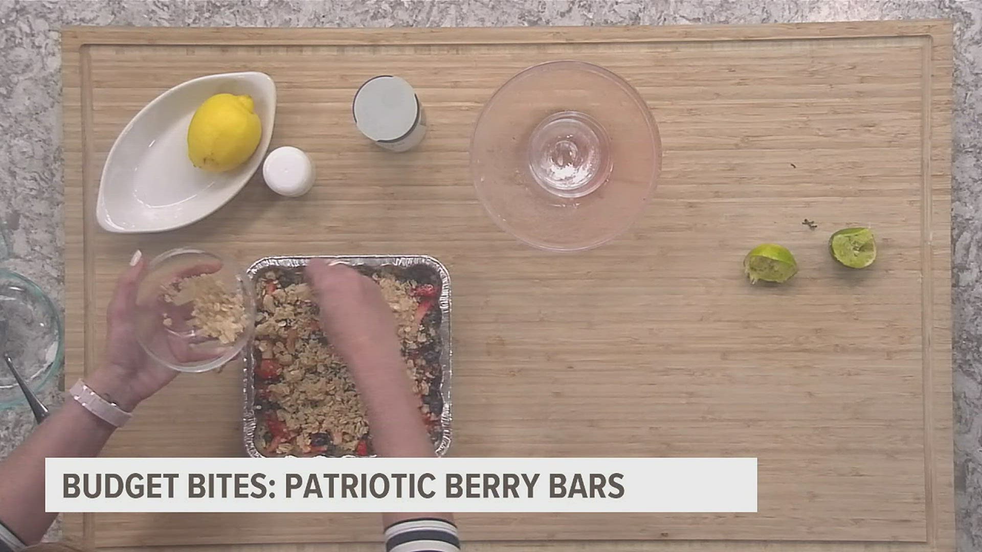 The Good Morning Quad Cities crew added strawberries into the recipe as an ode to the 4th of July, but any fruit could work as a substitute.