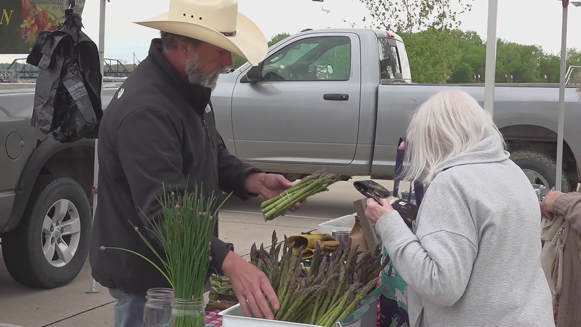 The Freight House Farmers Market in Davenport and the QC Farmers Market in Rock Island both had their summer market opening days on Saturday.