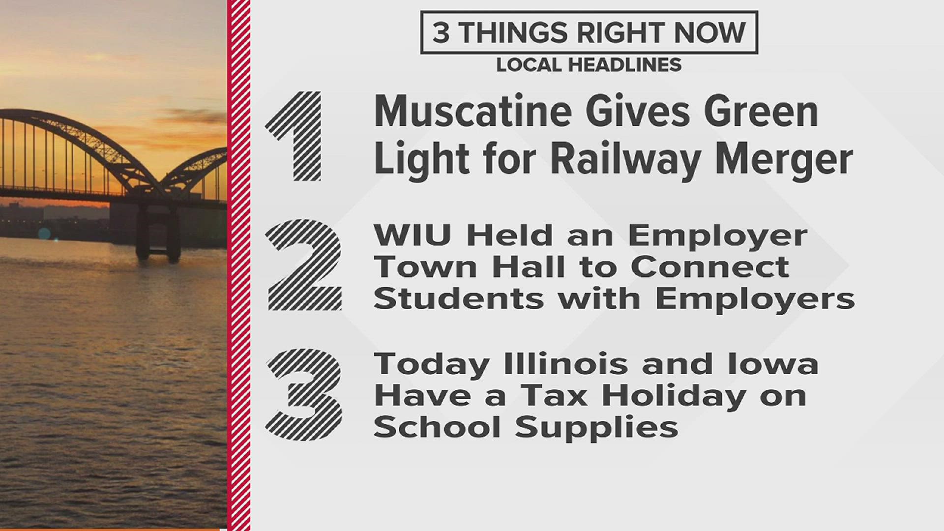 Good Morning Quad Cities shares the local headlines you need to know to start your day, Friday, Aug. 5.