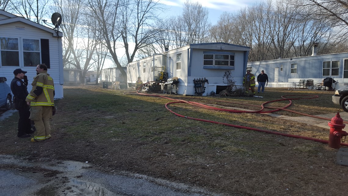 Colona mobile home catches fire while residents thaw pipes