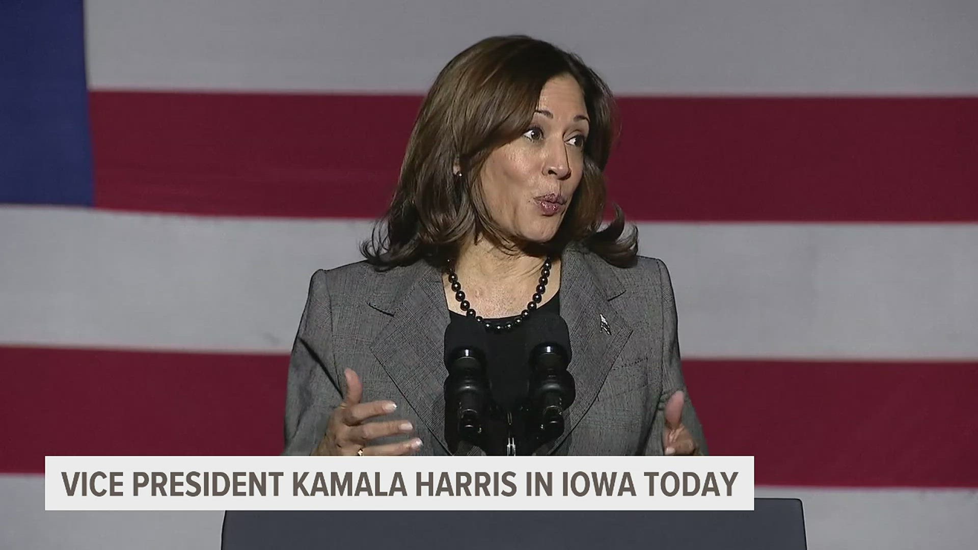 VP Harris visited Des Moines to speak on reproductive rights, and Pence will be speaking and dining with Iowa Republicans.