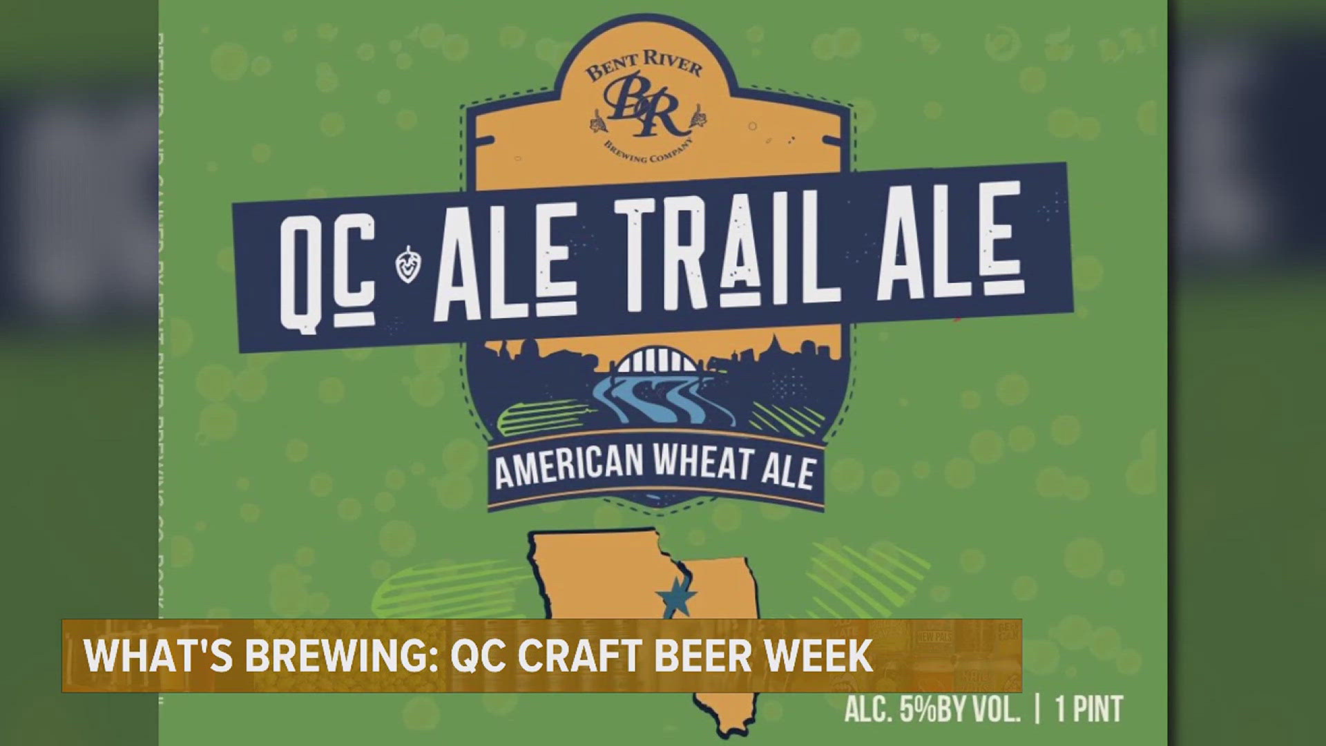 Bent River Brewing and Visit Quad Cities will host a special tapping on May 23 of the QC Ale Trail Ale to kick off the week's festivities. 