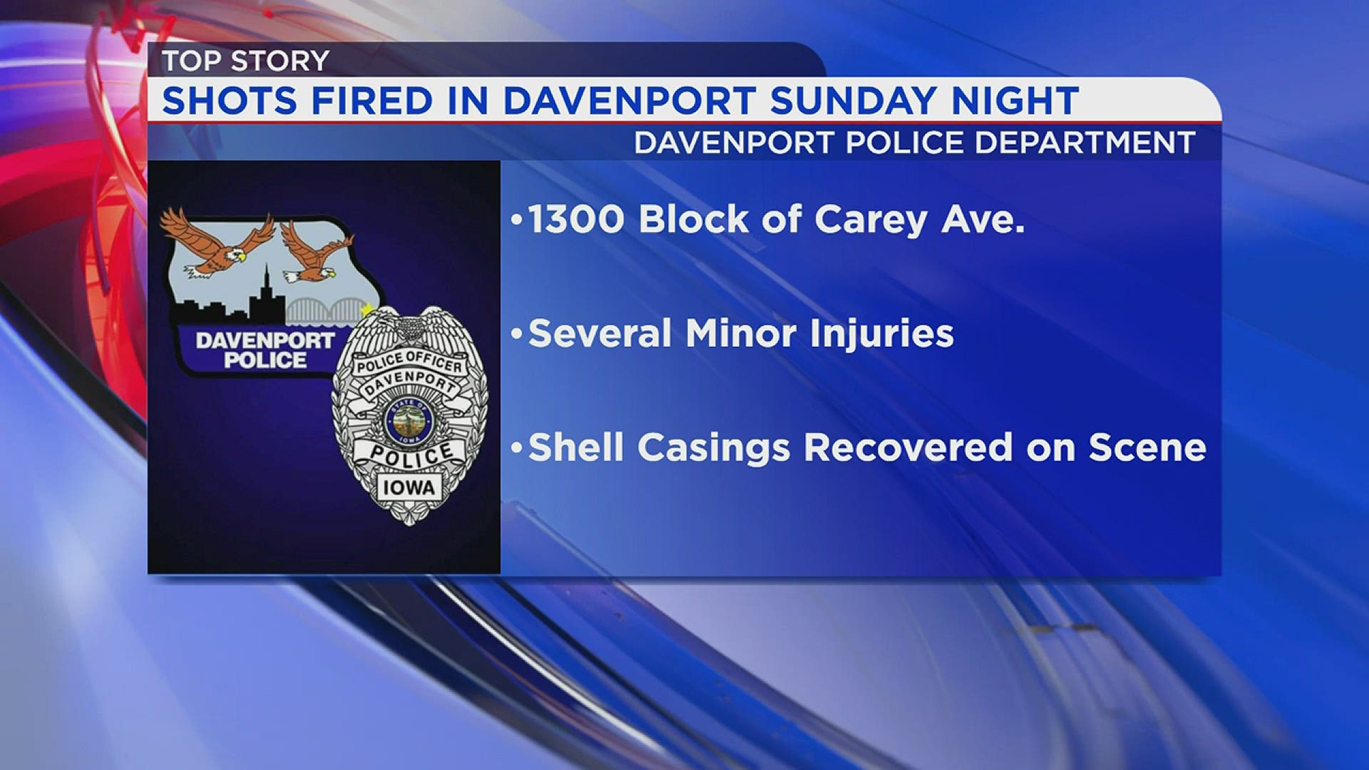 Davenport Police say a number of people are injured after a fight and shots fired call.