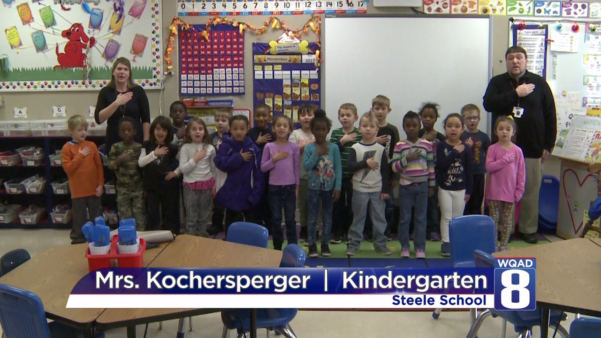 Pledge from Mrs Kochersperger`s kindergarten class