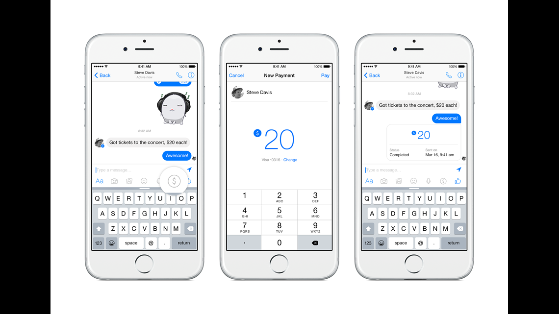 Send Money to Friends in Messenger