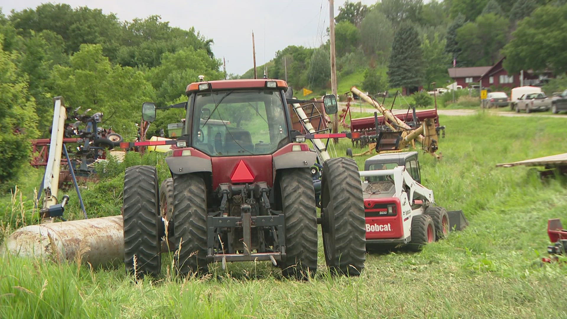 One family that lives along the Little Sioux River hopes their fields of corn, soybeans and alfalfa survive as floodwaters surge out of their banks.