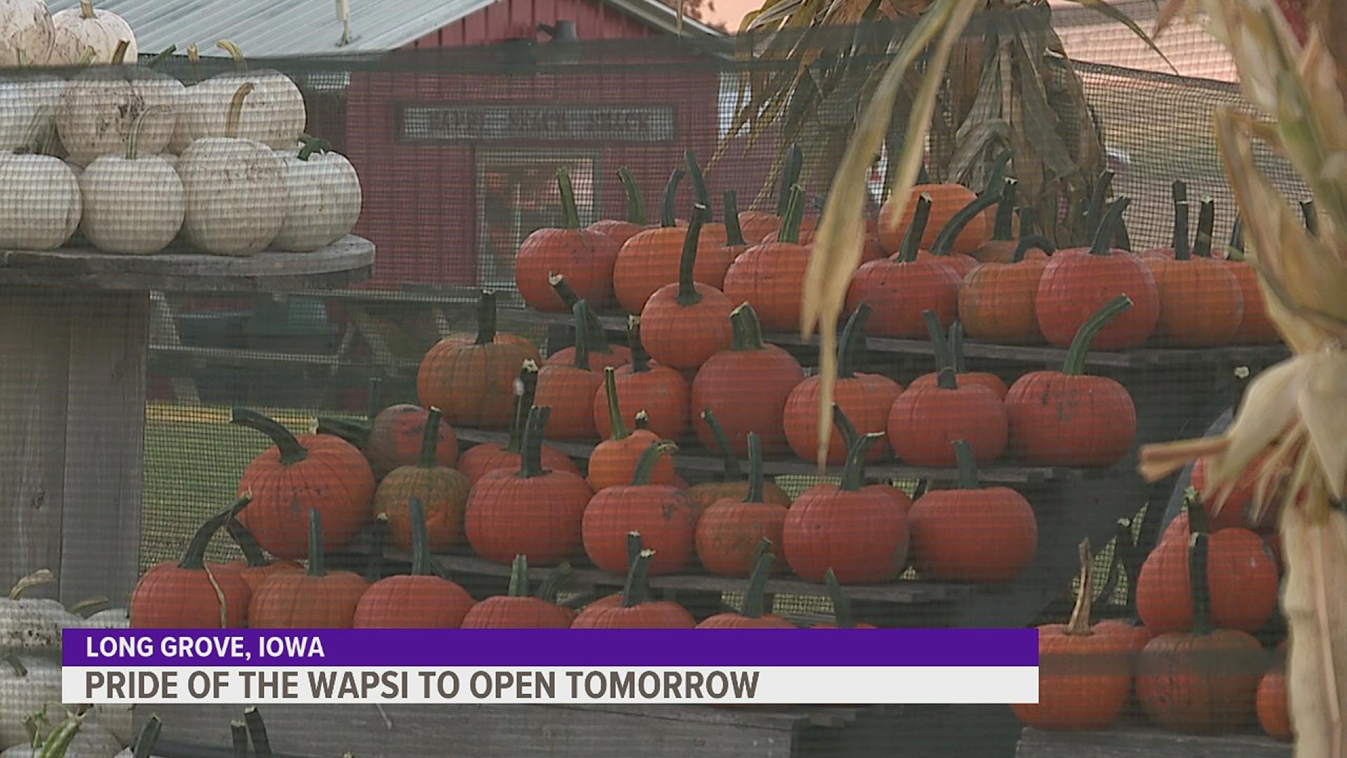 The Long Grove, Iowa pumpkin patch is welcoming visitors back on Oct. 1, with revamped attractions and a new coat of paint.