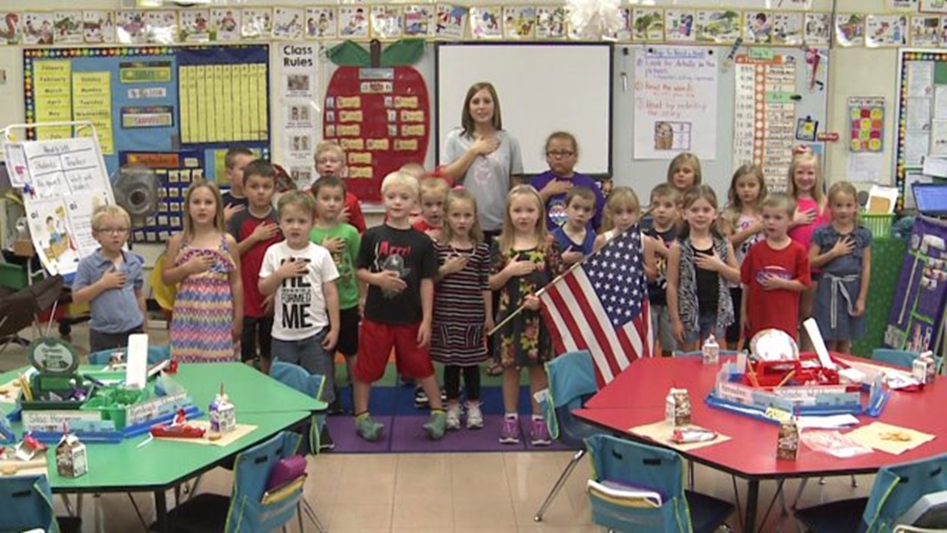The Pledge from Miss Swanson`s class