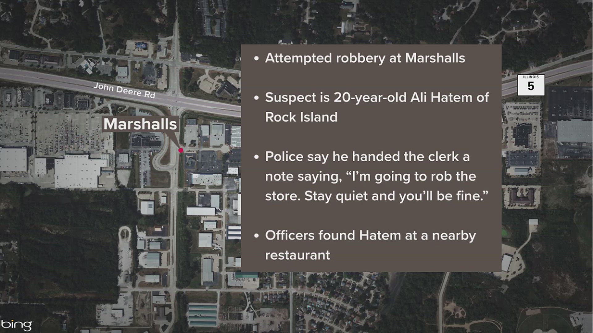 Police did not indicate whether or not the suspect had a gun. 