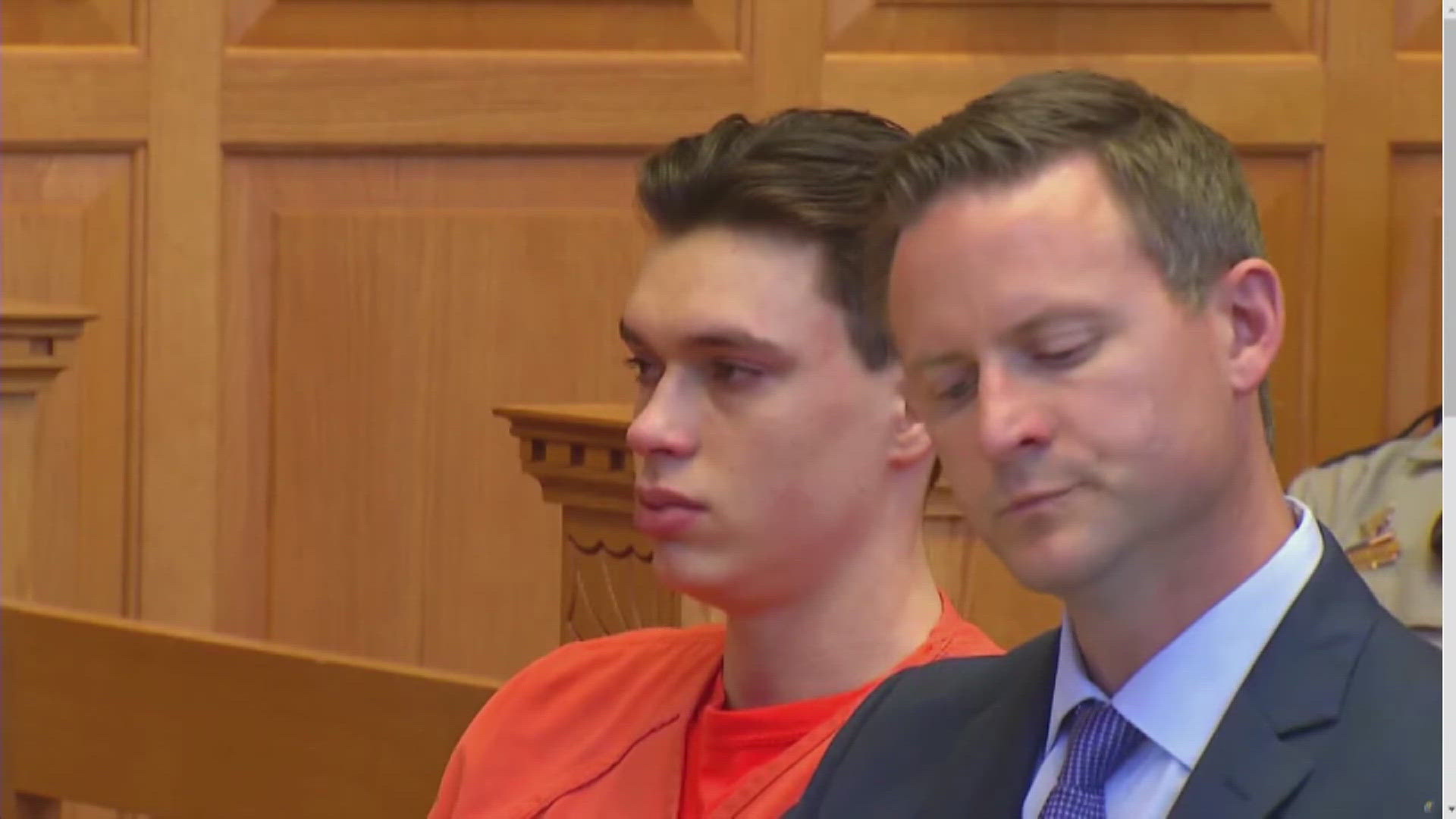 An Iowa teen who pleaded guilty to beating his high school Spanish teacher to death with a baseball bat must serve 35 years in prison, a court ruled Friday.