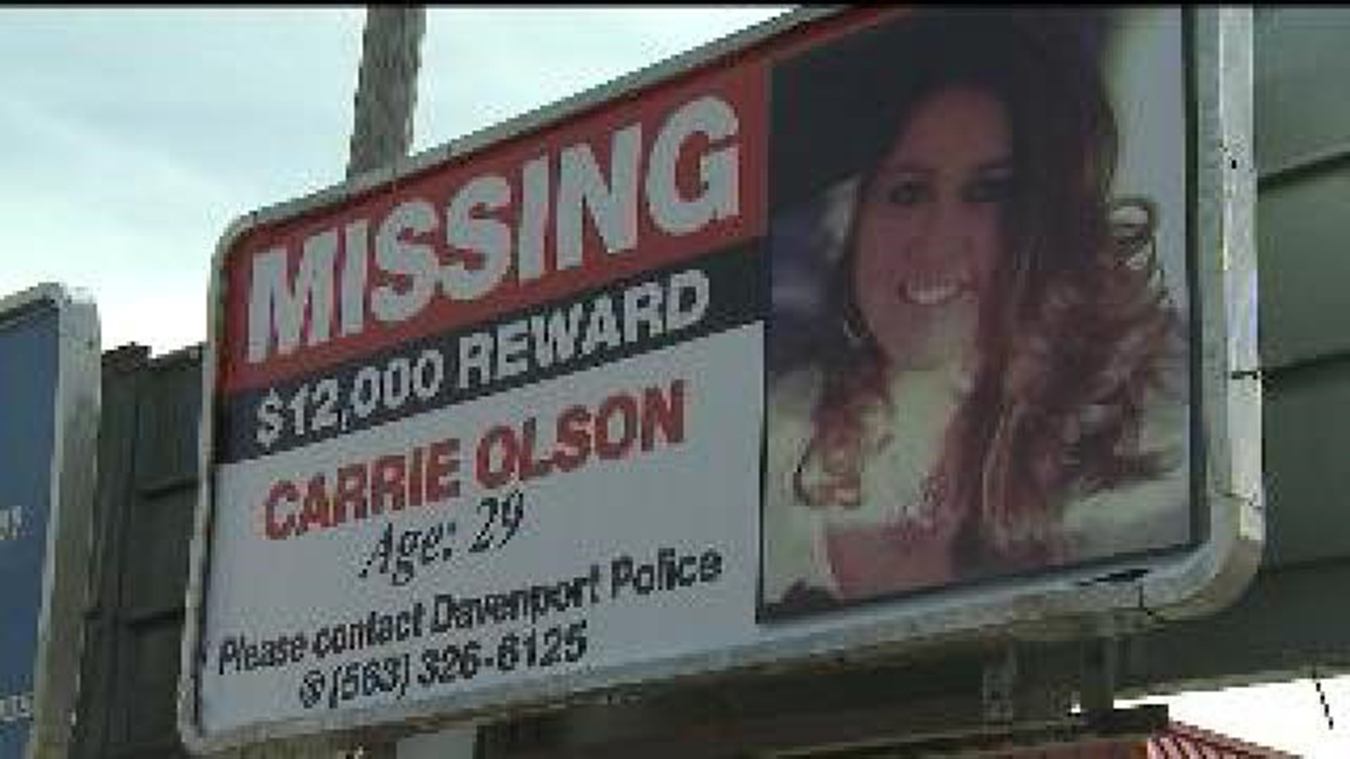 Billboards posted to help find Carrie Olson