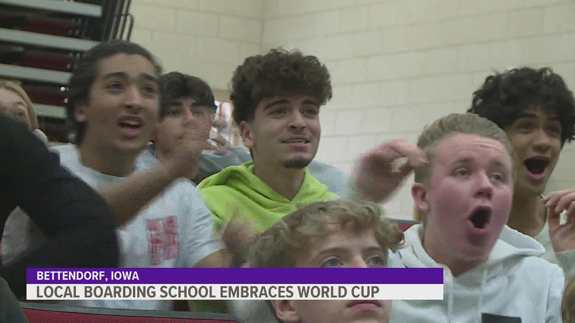 Rivermont Collegiate has 35 international students hailing from 15 different countries, all getting a chance to experience the World Cup together.