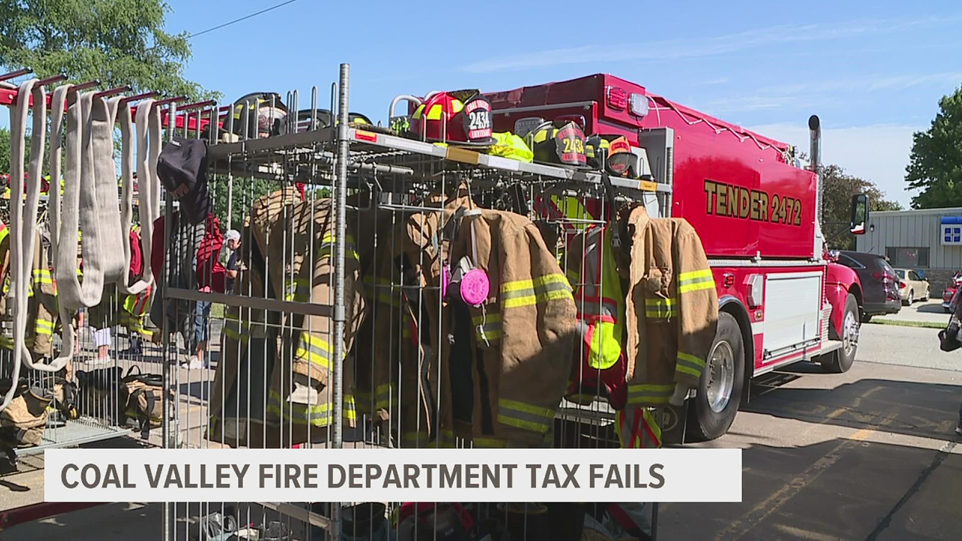 The Coal Valley Fire Protection District proposed on the June 28 ballot increasing a property tax from .30% to .40% to help supplement its general fund.