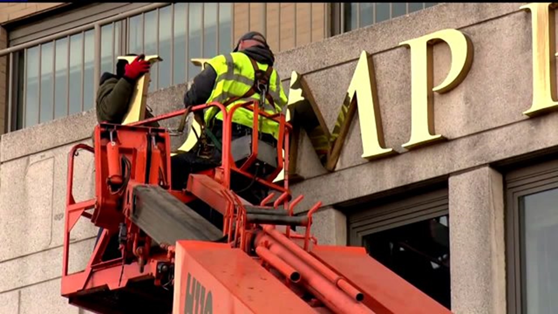 "Trump" name removed from New York buildings
