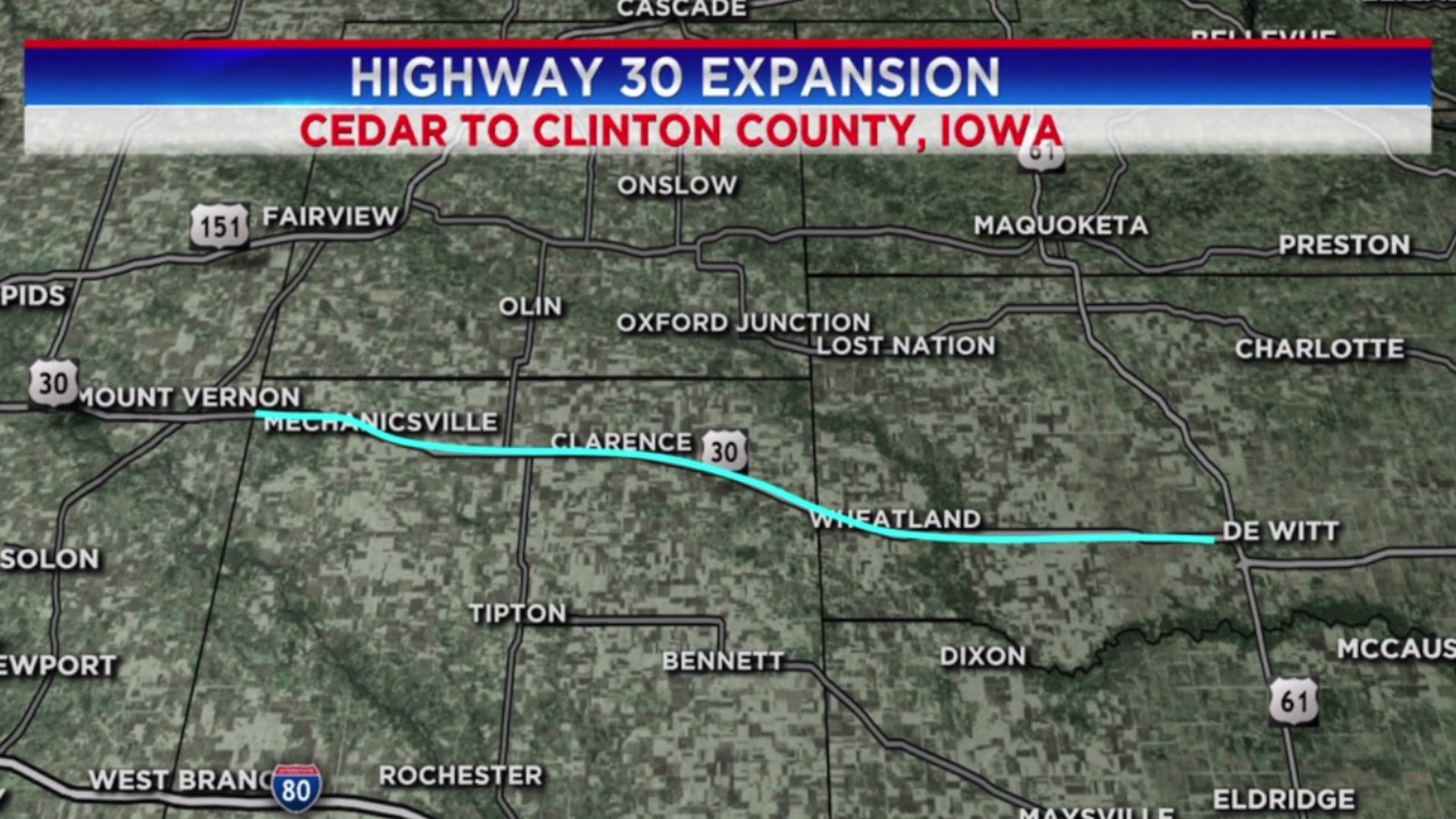 Iowa DOT leaders considering widening Highway 30