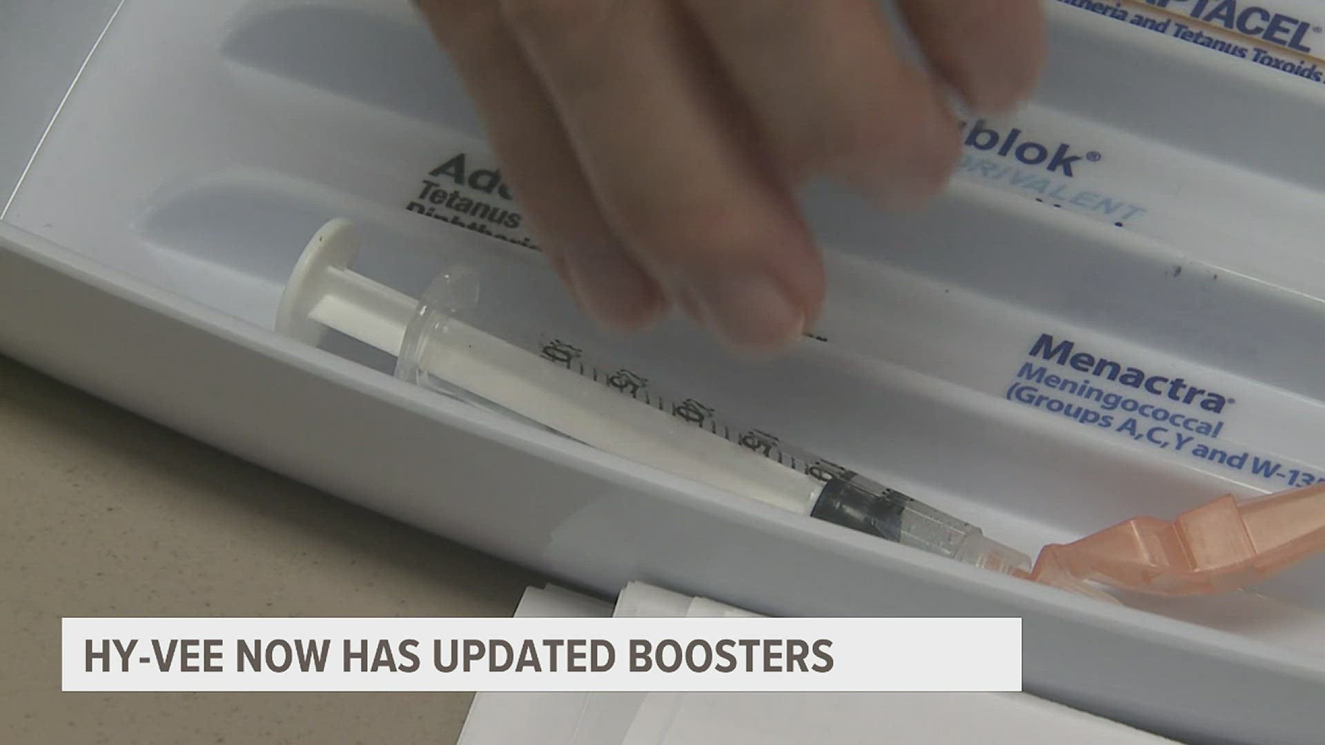 Across our News 8 viewing area Hy-Vee pharmacies have received the updated COVID boosters. Appointments for the new booster is restricted to people 12 and older.