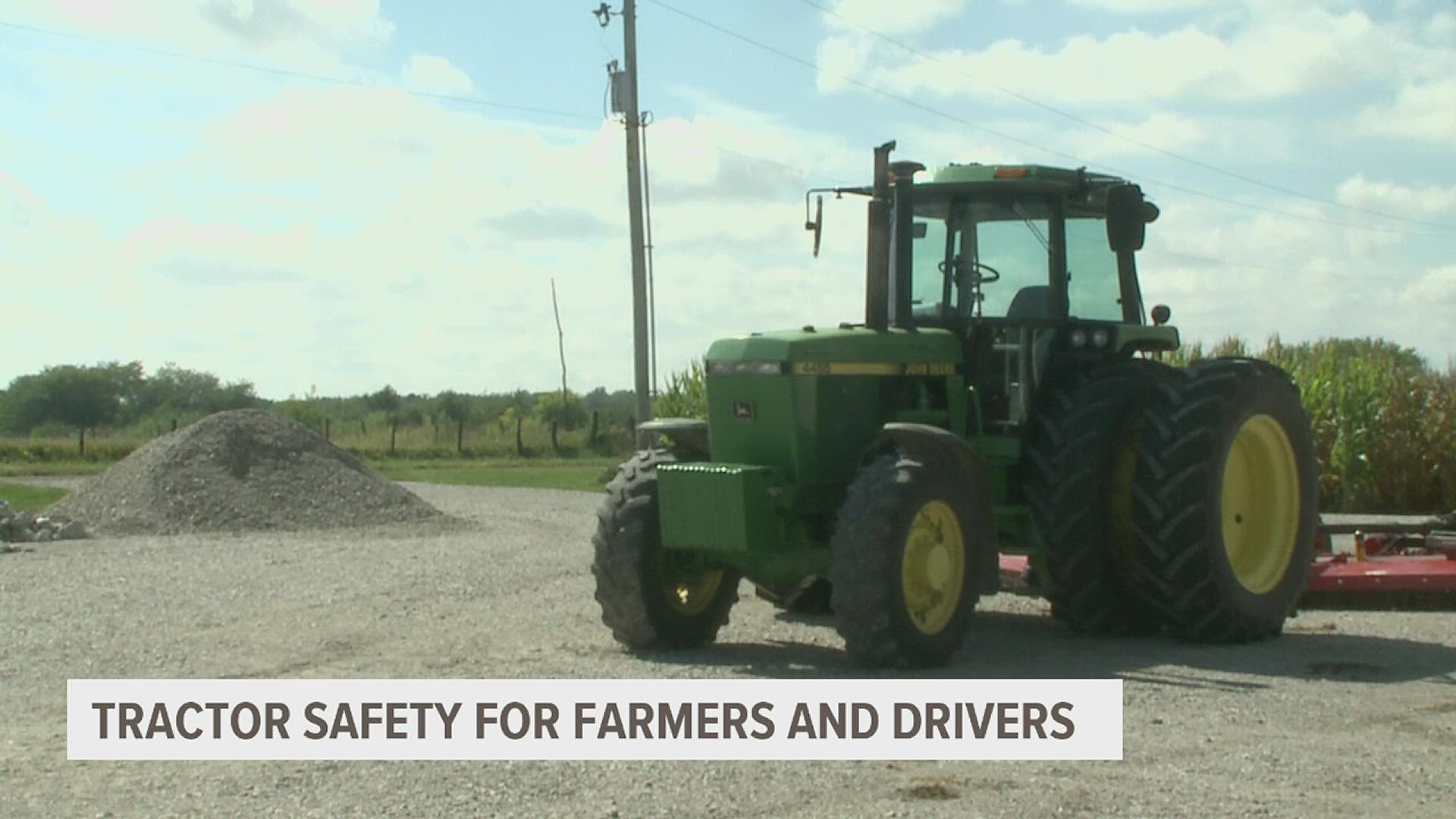 Industry leaders want farmers and drivers to be aware of tractor safety, both in rollover and traffic dangers.