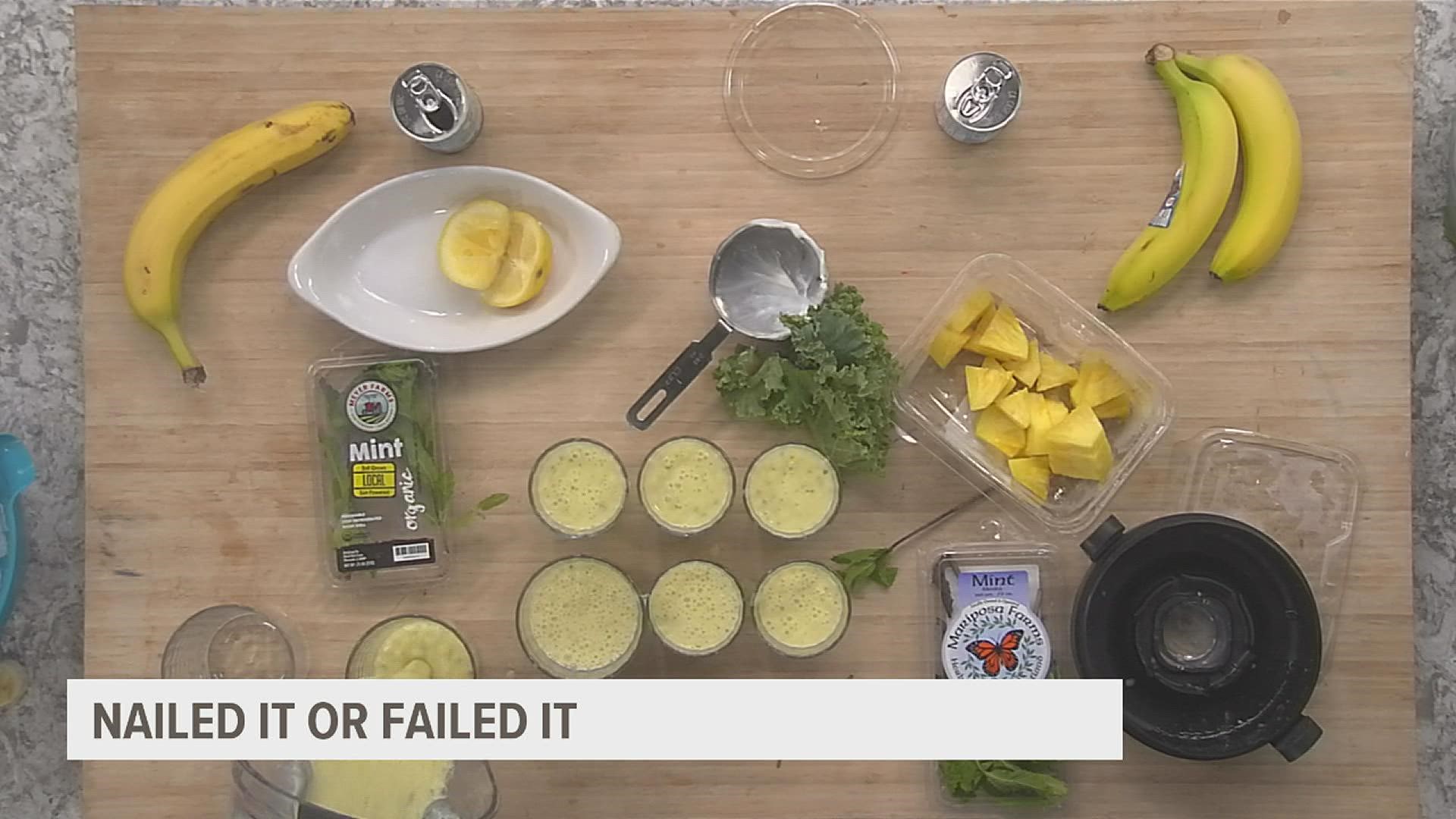 News 8's Linda Swinford and David Bohlman have a smoothie faceoff for Nailed It or Failed It. Which is better, the pineapple or kale smoothie?